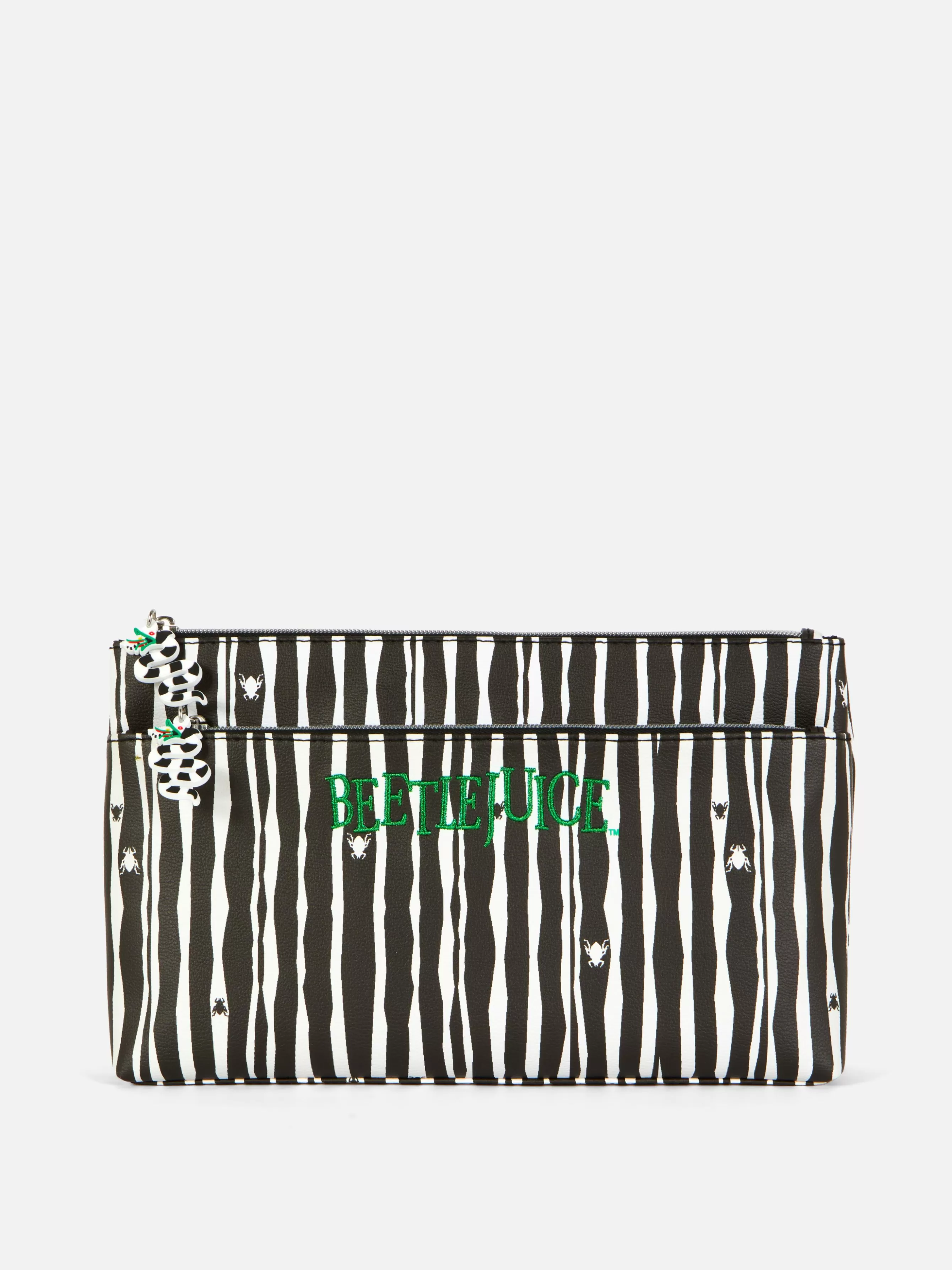 Flash Sale Primark Trousse Maquillage à Rayures Beetlejuice Noir/Blanc