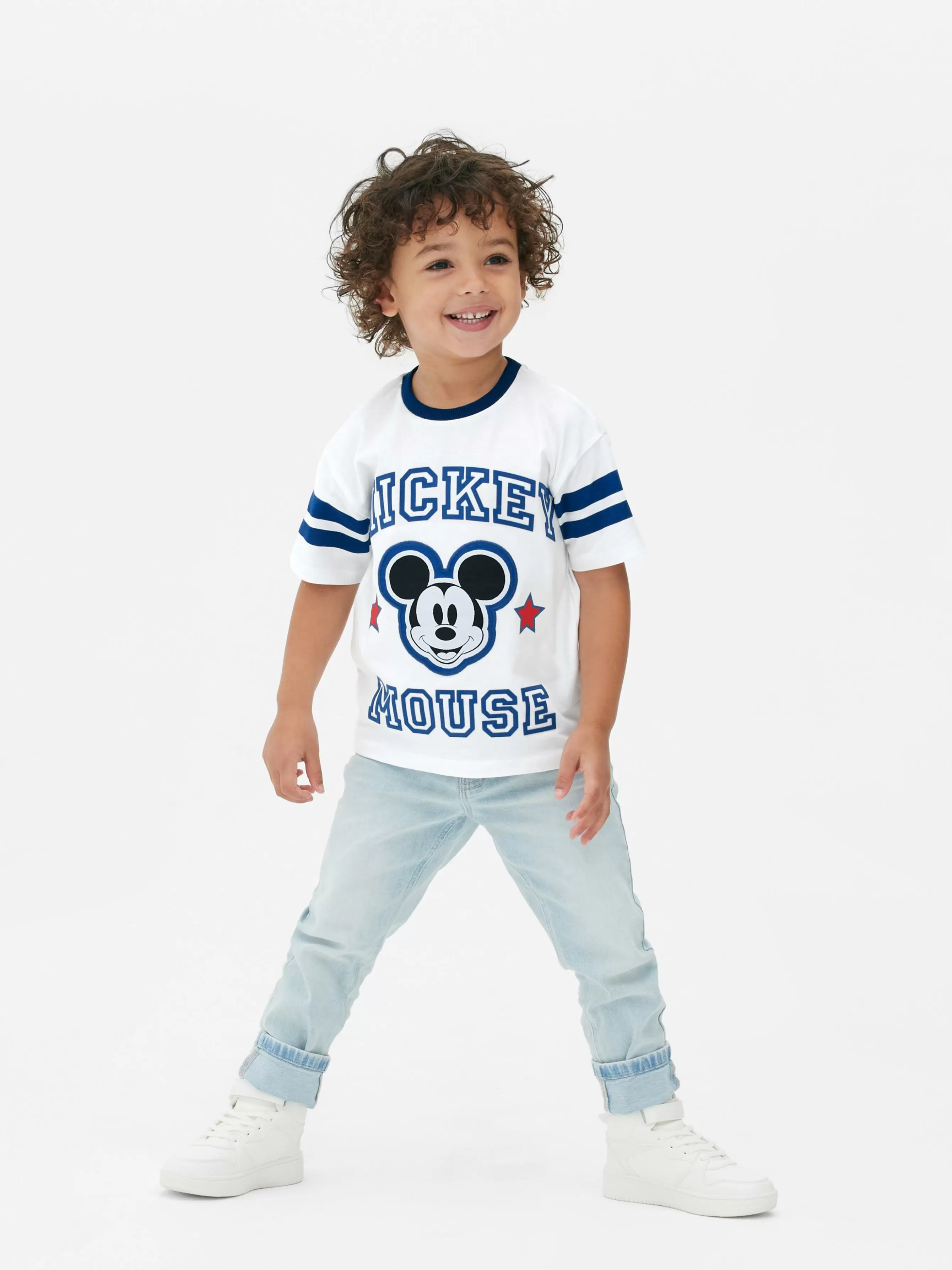 Online Primark T-shirt à Bords Contrastés Disney Mickey Mouse Écru