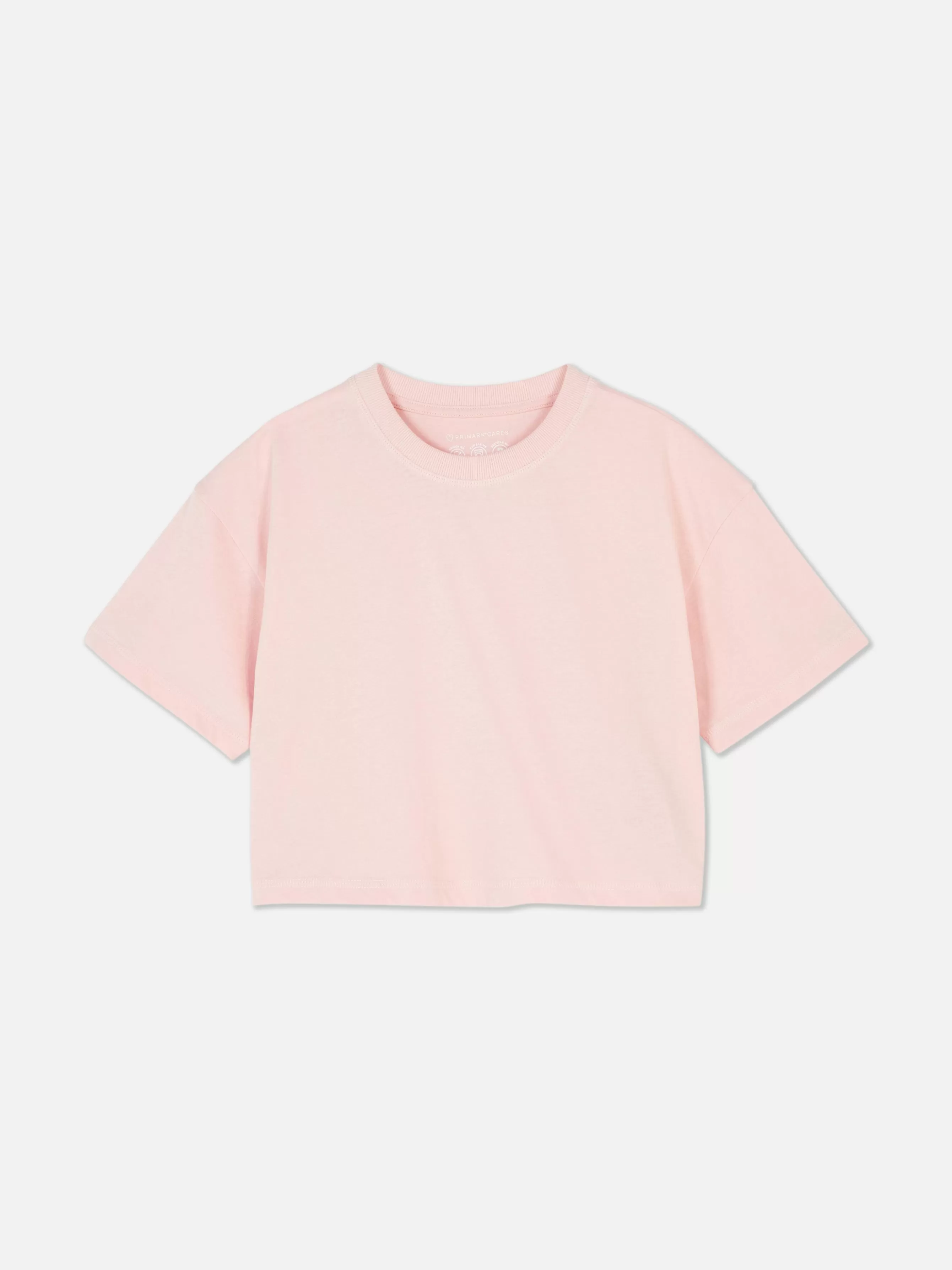 Flash Sale Primark T-shirt à Col Ras-du-cou Et Manches Courtes Rose