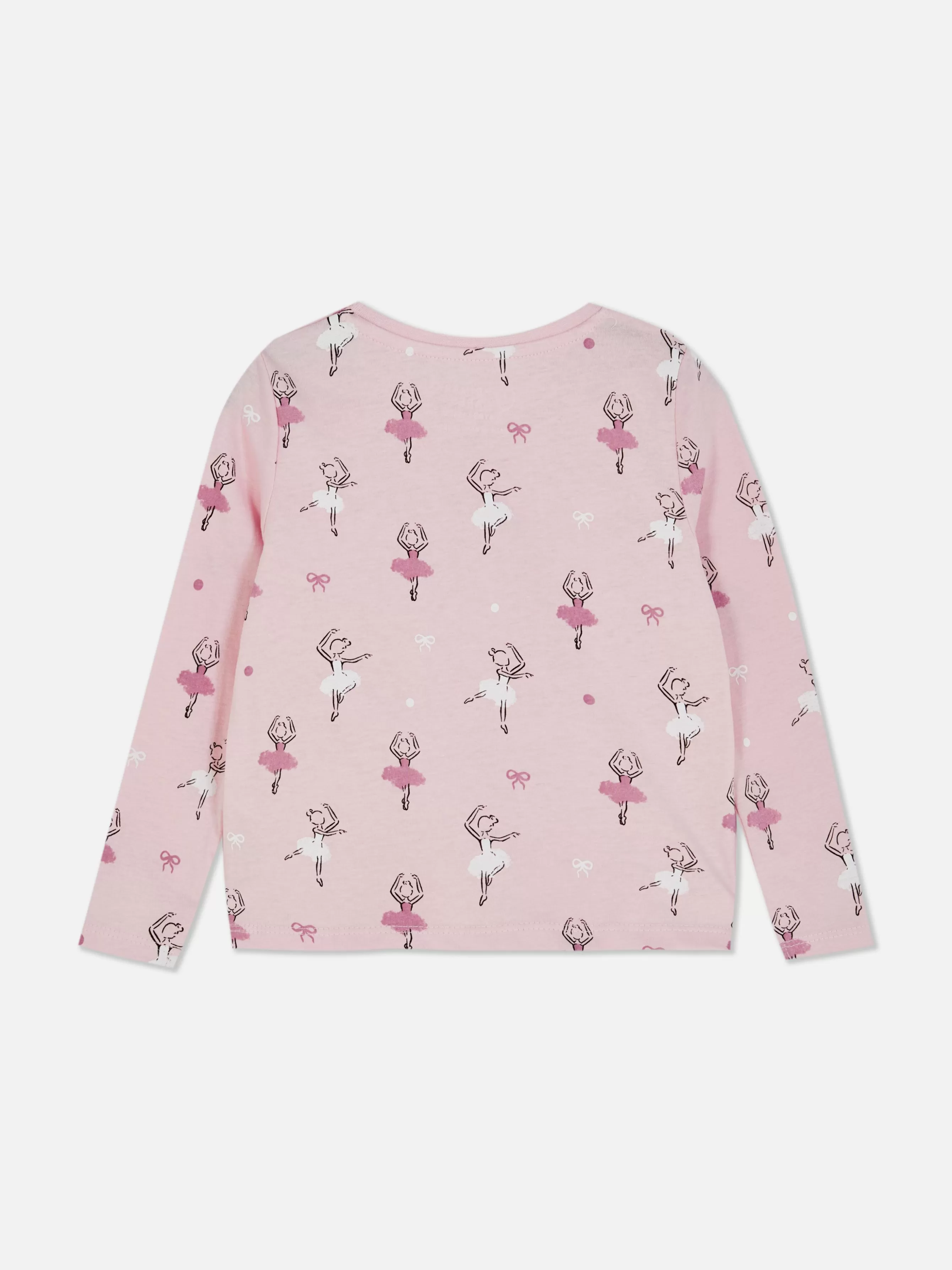 Discount Primark T-shirt à Manches Longues Et Motif Ballet Rose