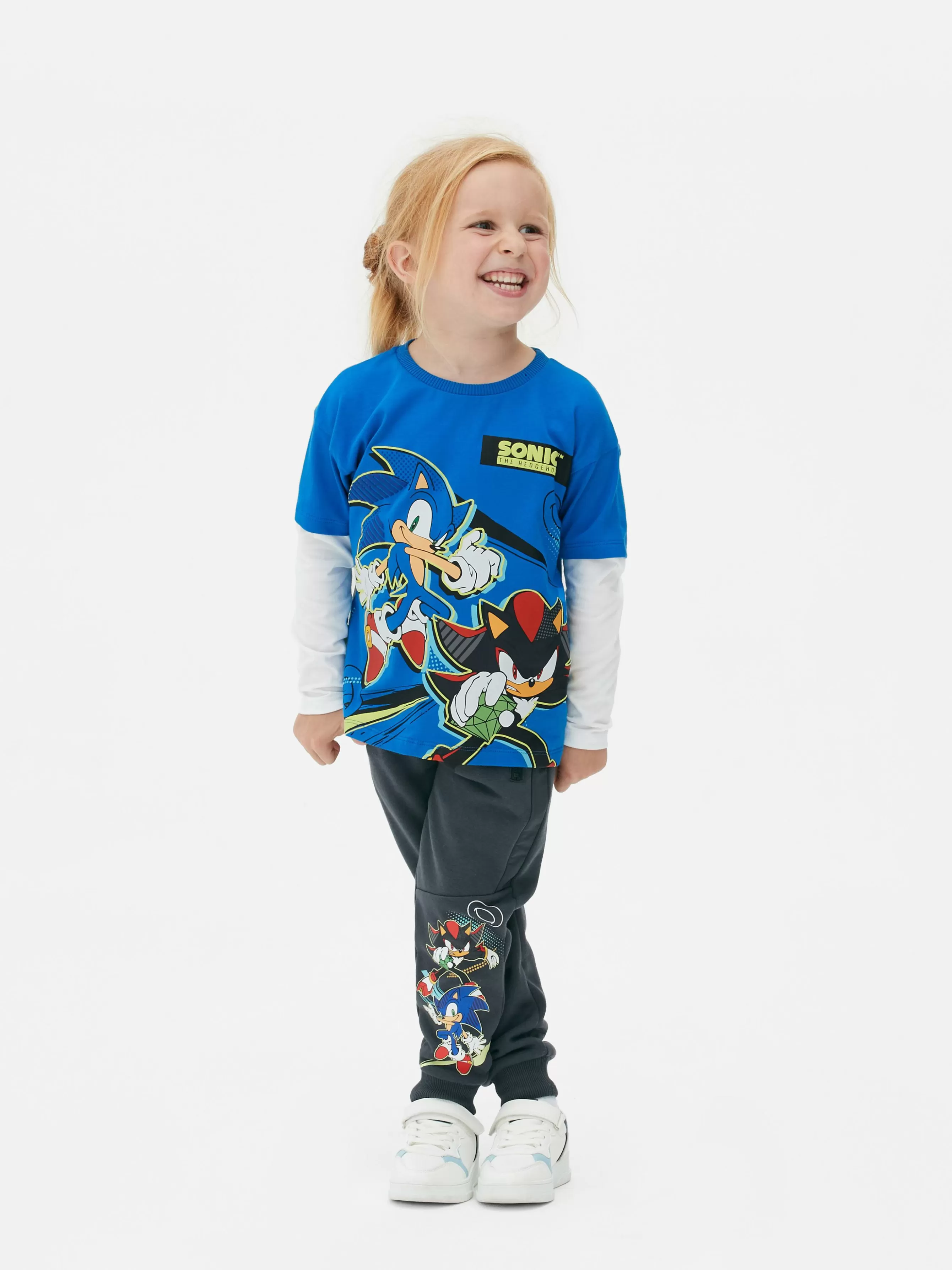 Discount Primark T-shirt Bicolore Sonic Le Hérisson Bleu