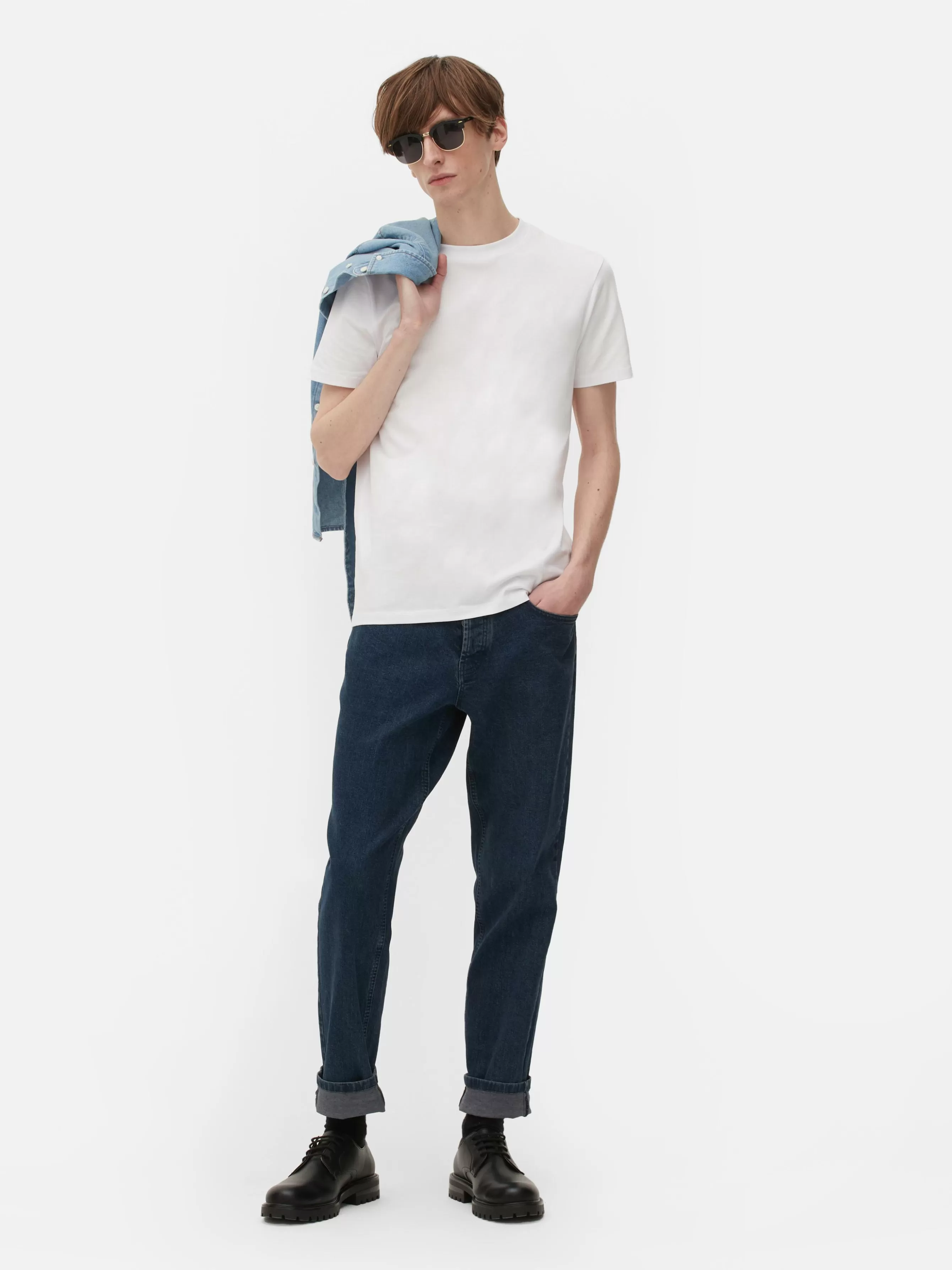 Best Primark T-shirt Coupe Slim Blanc