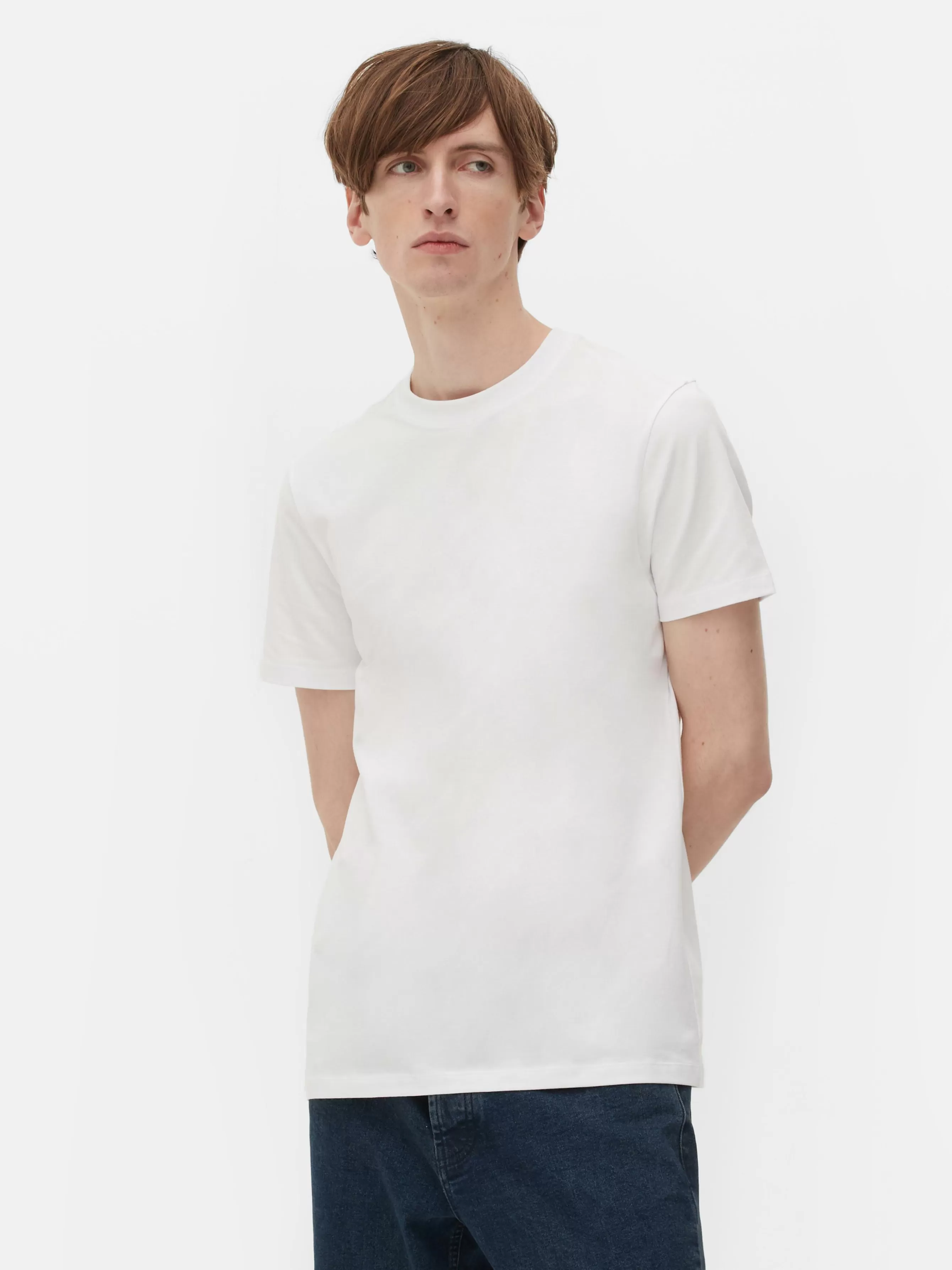 Best Primark T-shirt Coupe Slim Blanc