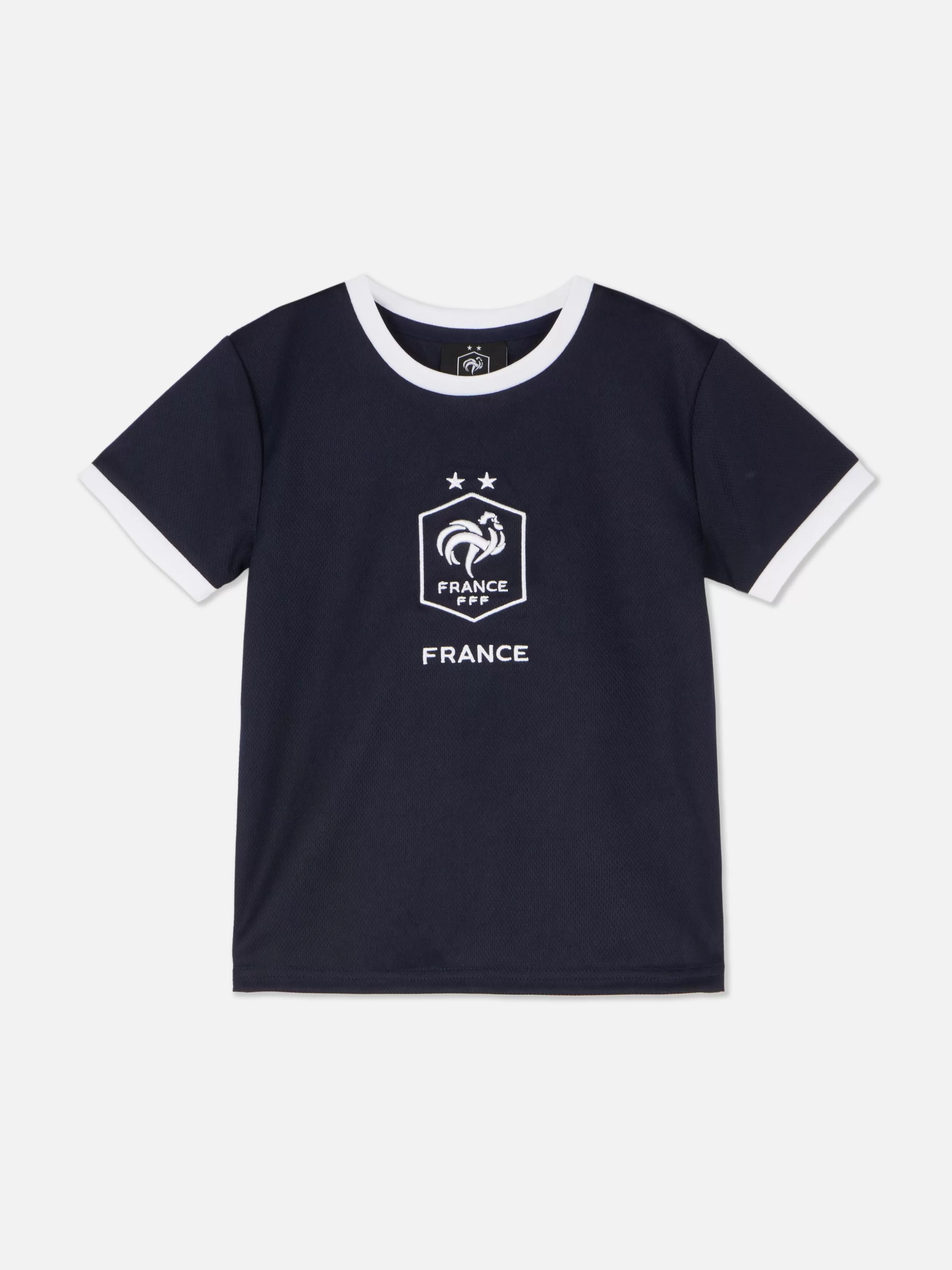 Best Sale Primark T-shirt De Foot France Pour Ado Bleu marine