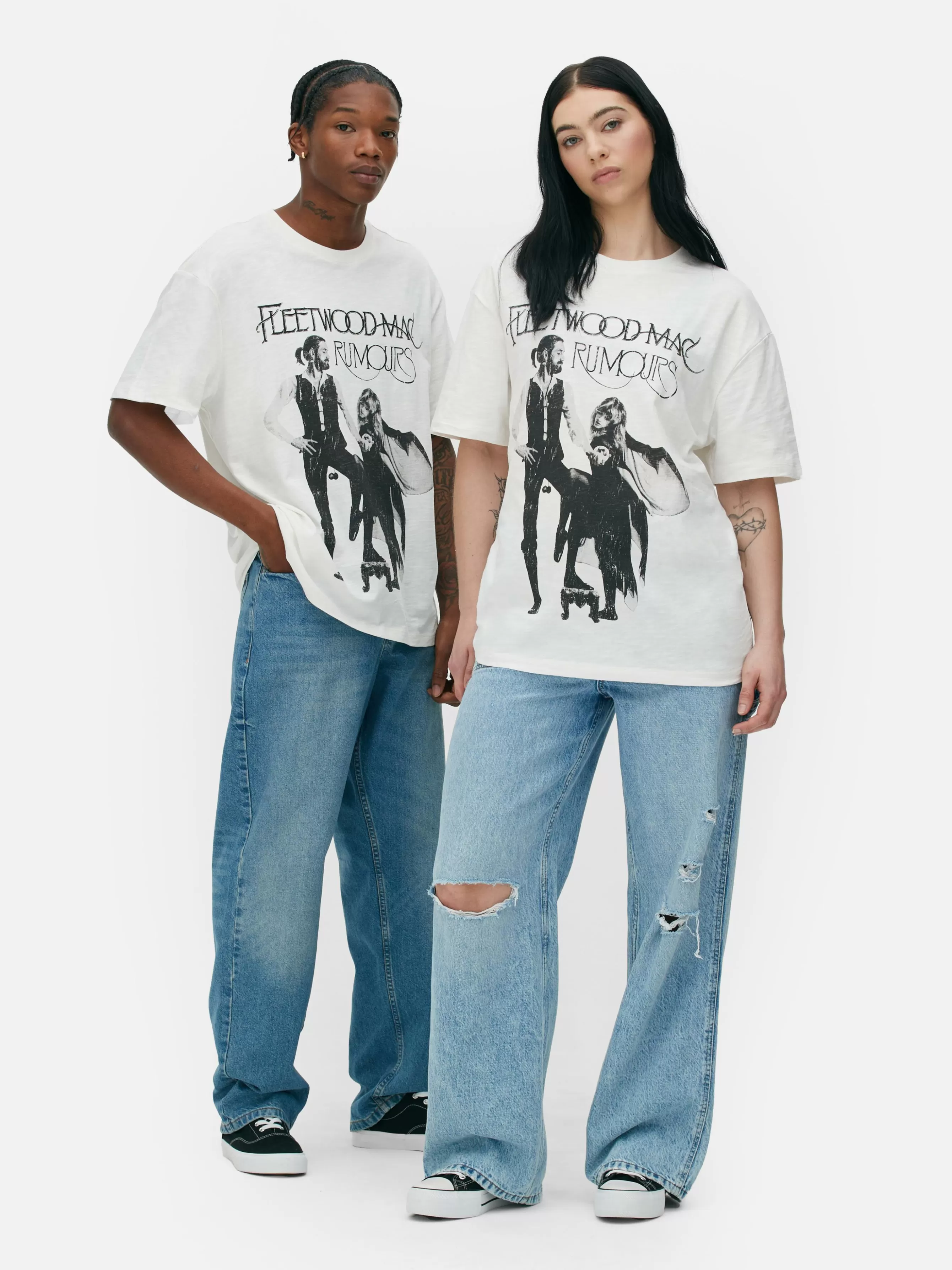 Flash Sale Primark T-shirt De Groupe Fleetwood Mac Écru