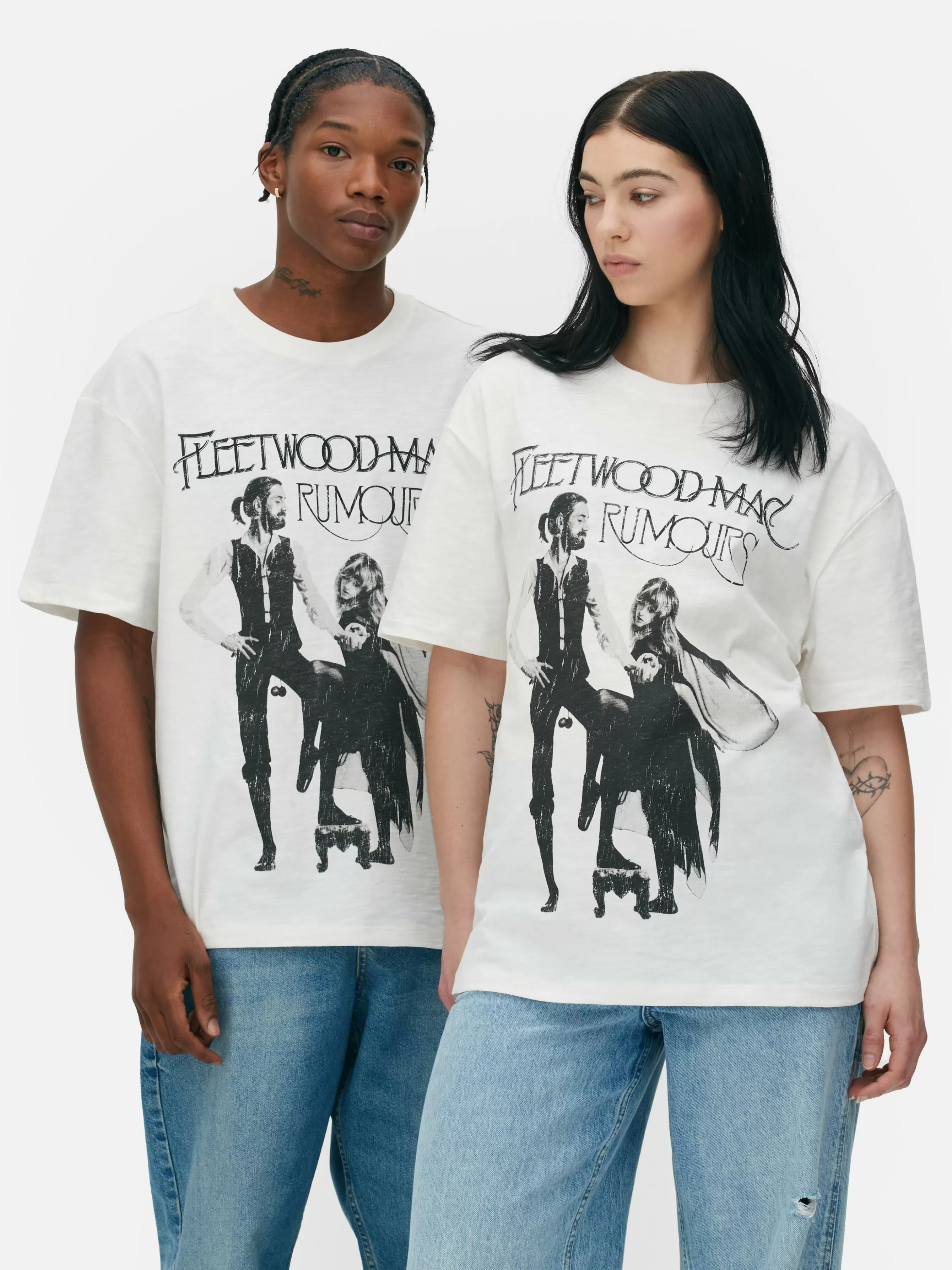 Flash Sale Primark T-shirt De Groupe Fleetwood Mac Écru