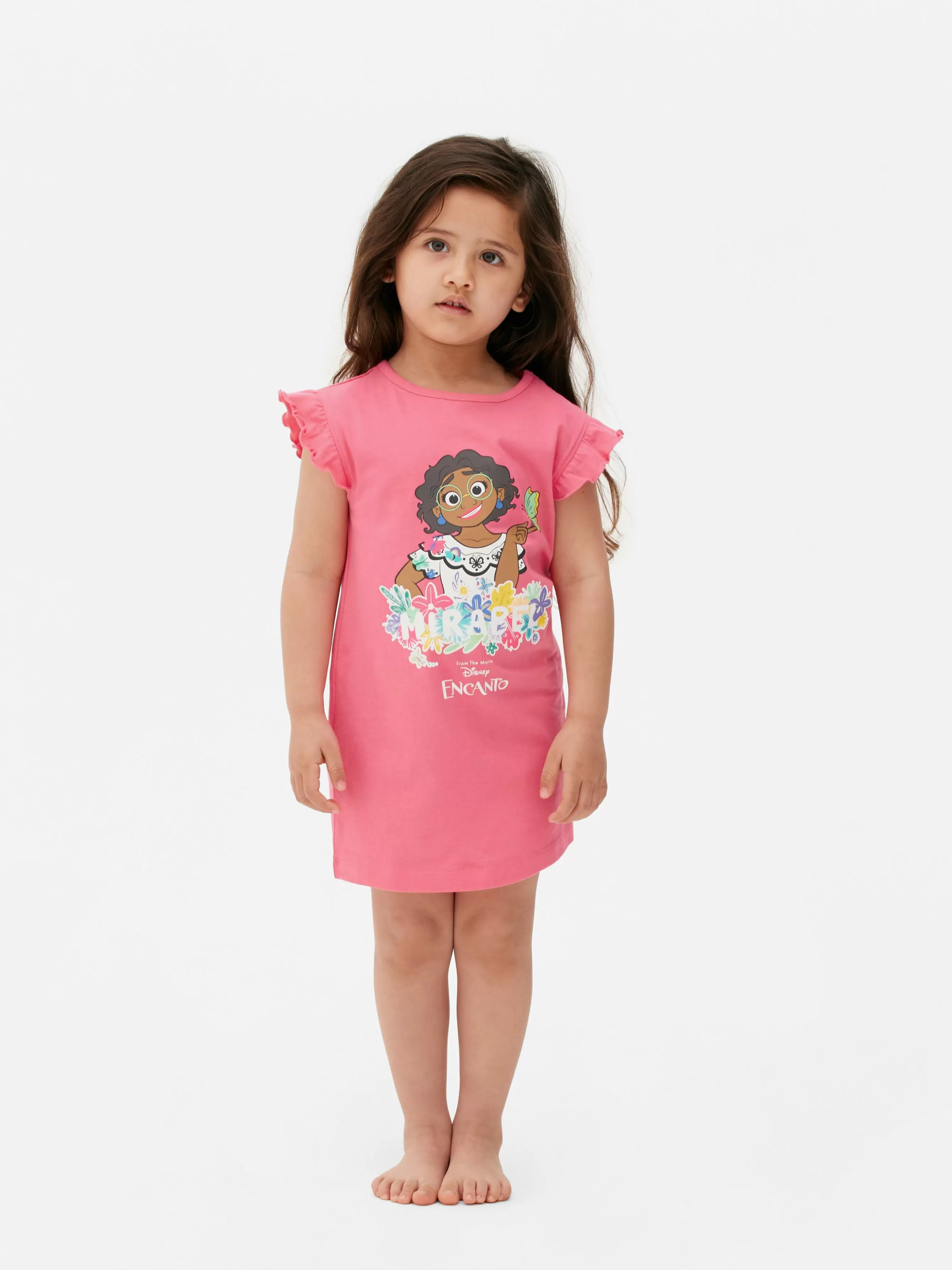 New Primark T-shirt De Nuit à Volants Disney Encanto Rose