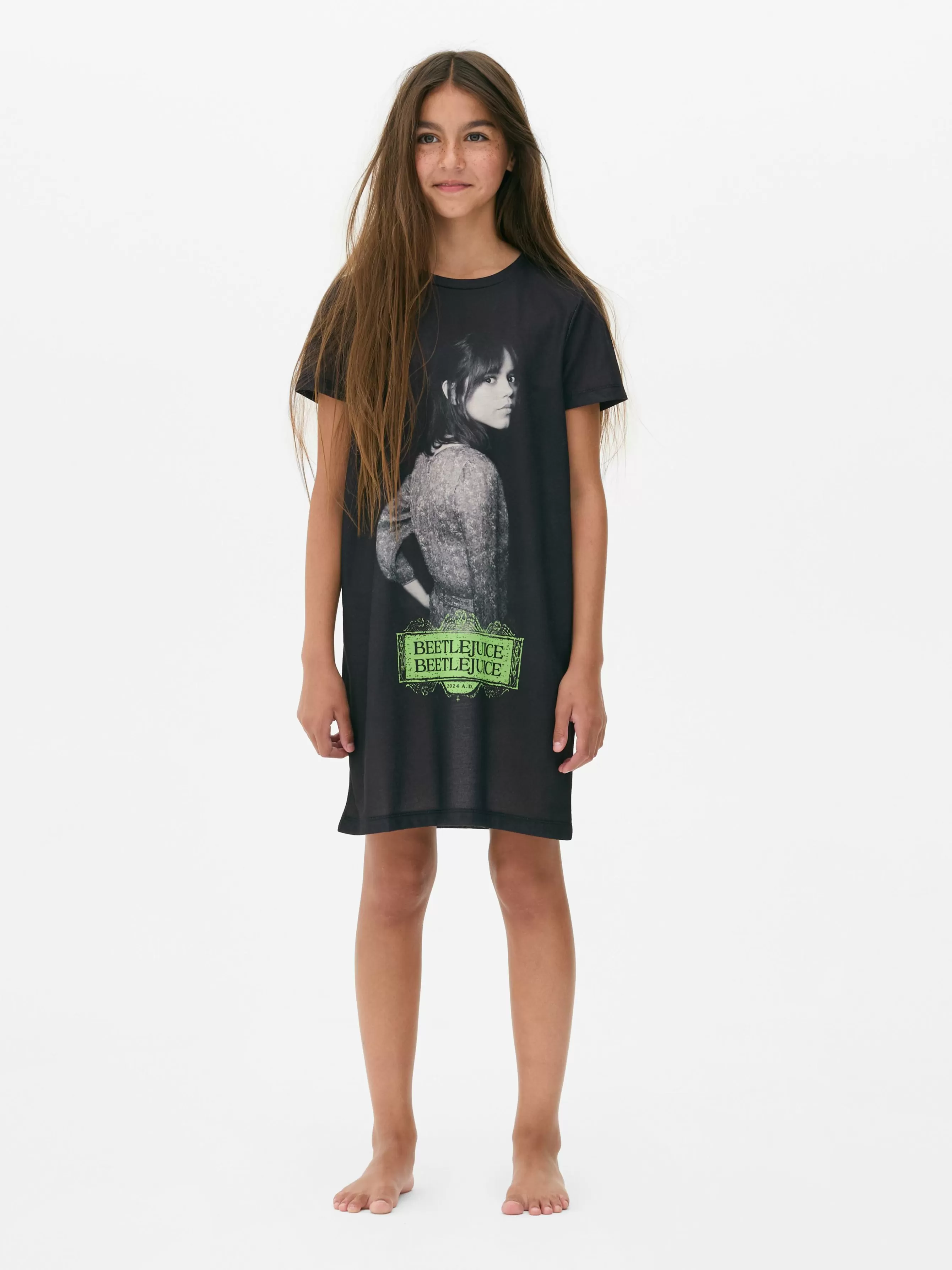 Flash Sale Primark T-shirt De Nuit Beetlejuice Astrid Deetz Noir