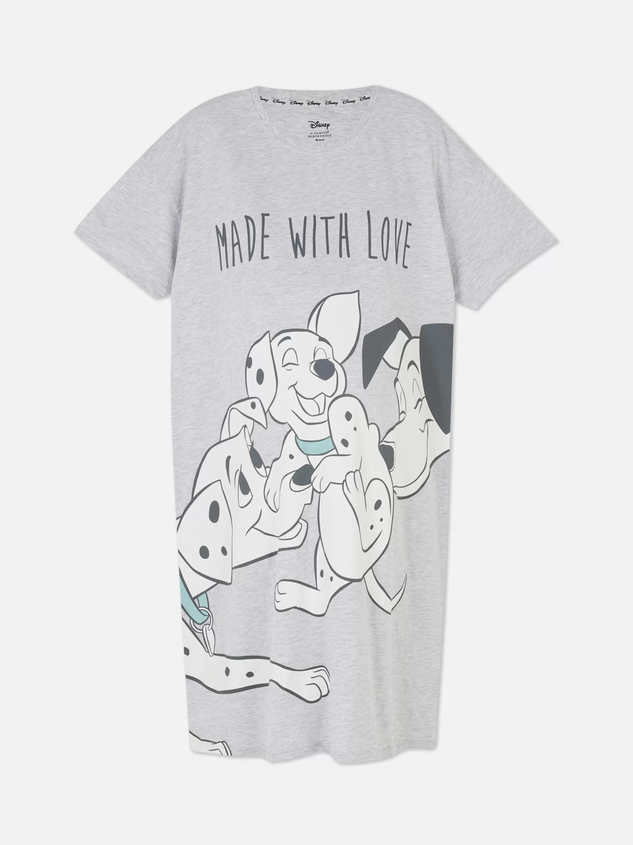 Cheap Primark T-shirt De Nuit De Maternité Disney Les 101 Dalmatiens Gris chiné