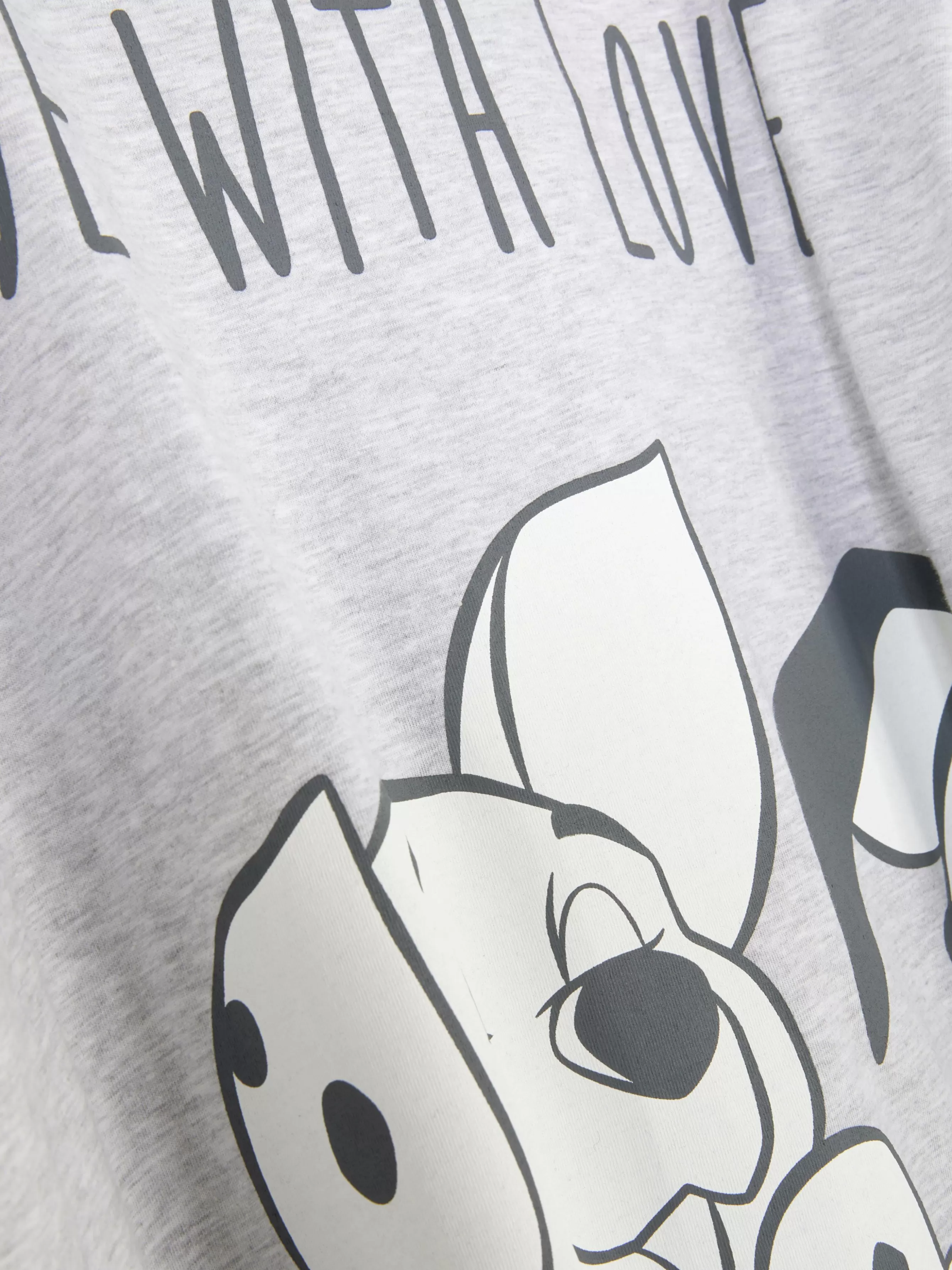 Cheap Primark T-shirt De Nuit De Maternité Disney Les 101 Dalmatiens Gris chiné