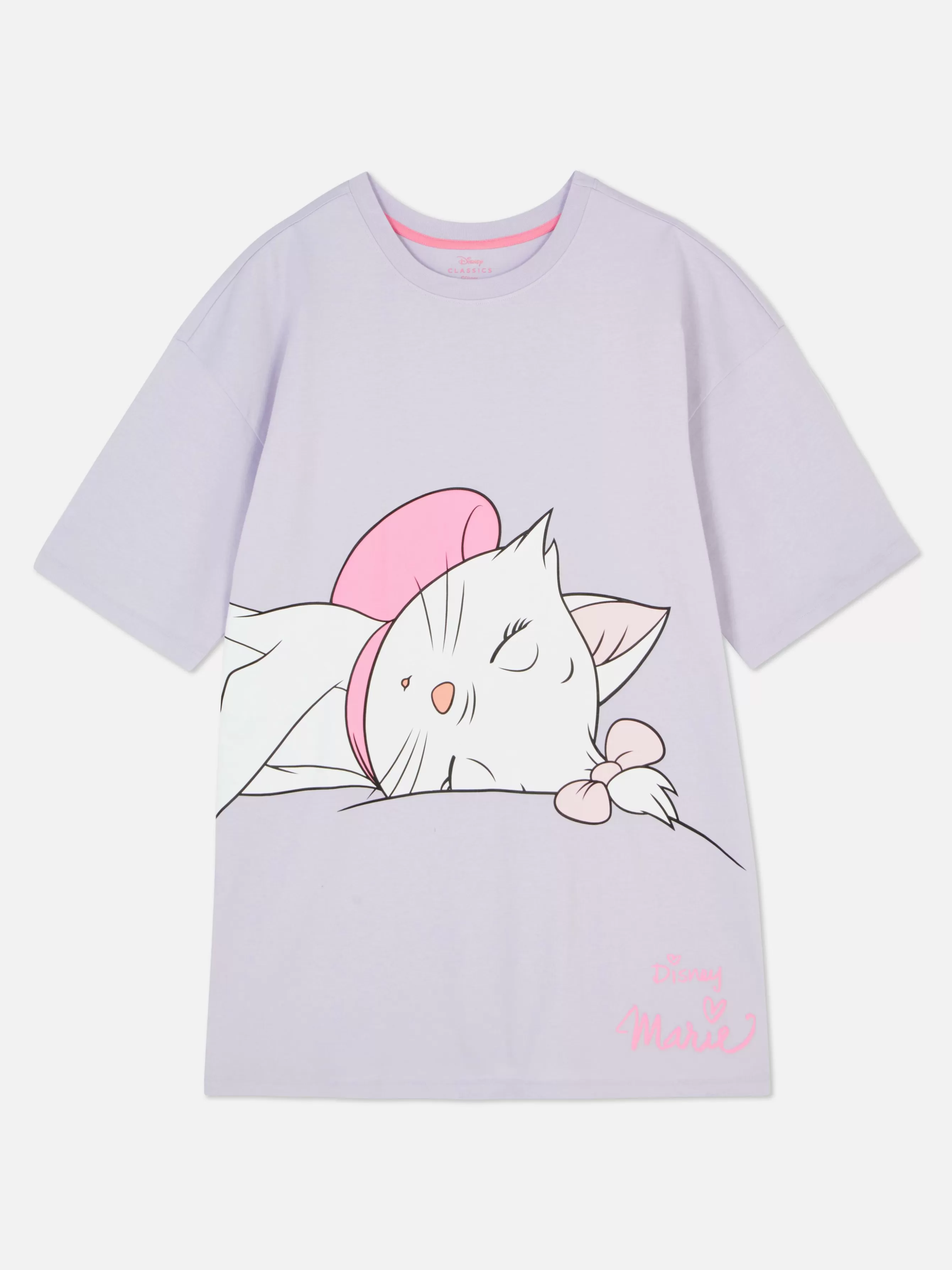 New Primark T-shirt De Nuit Disney Les Aristochats Marie Lilas