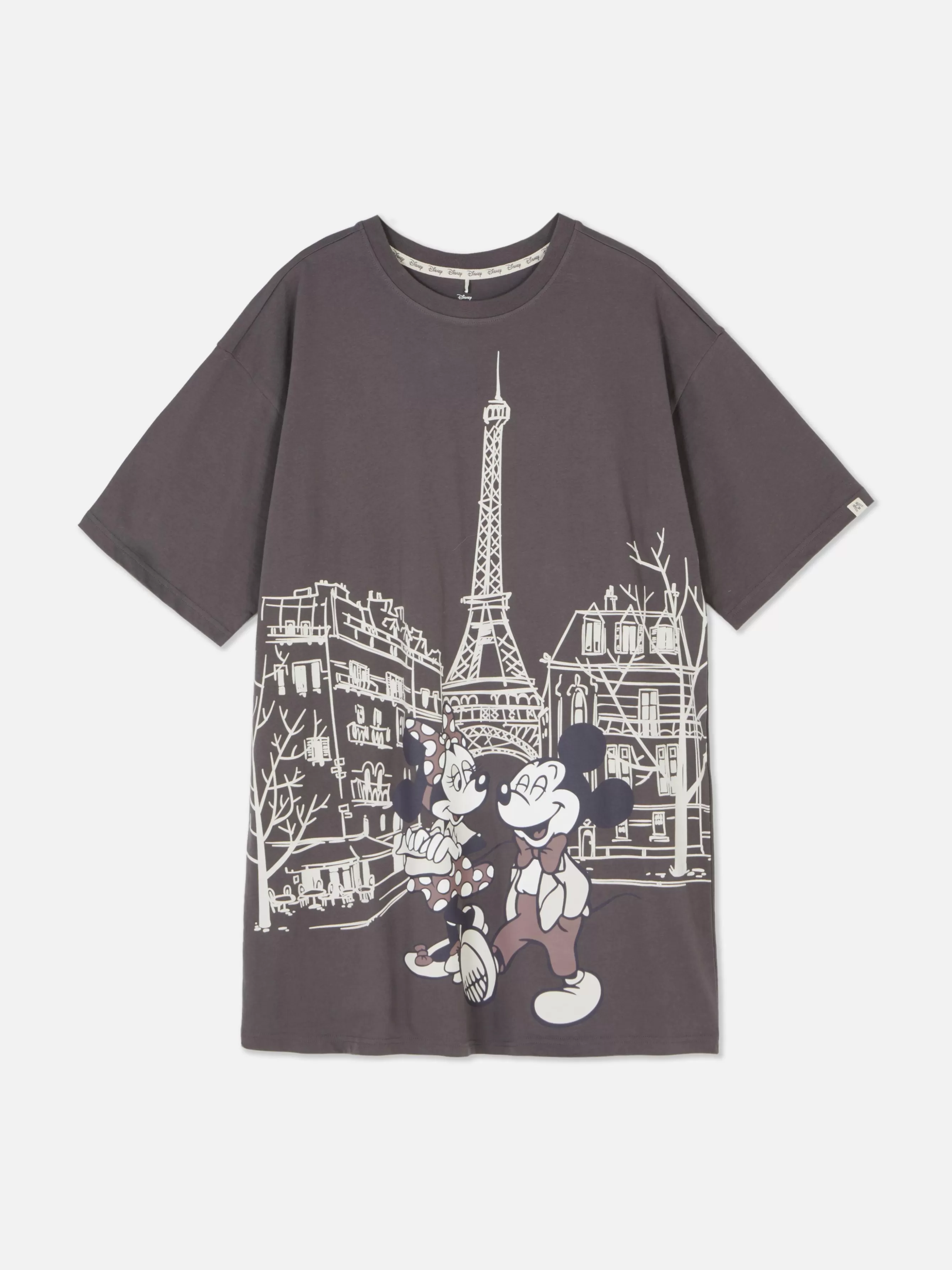 Best Sale Primark T-shirt De Nuit Disney Mickey Mouse Et Minnie Mouse Anthracite