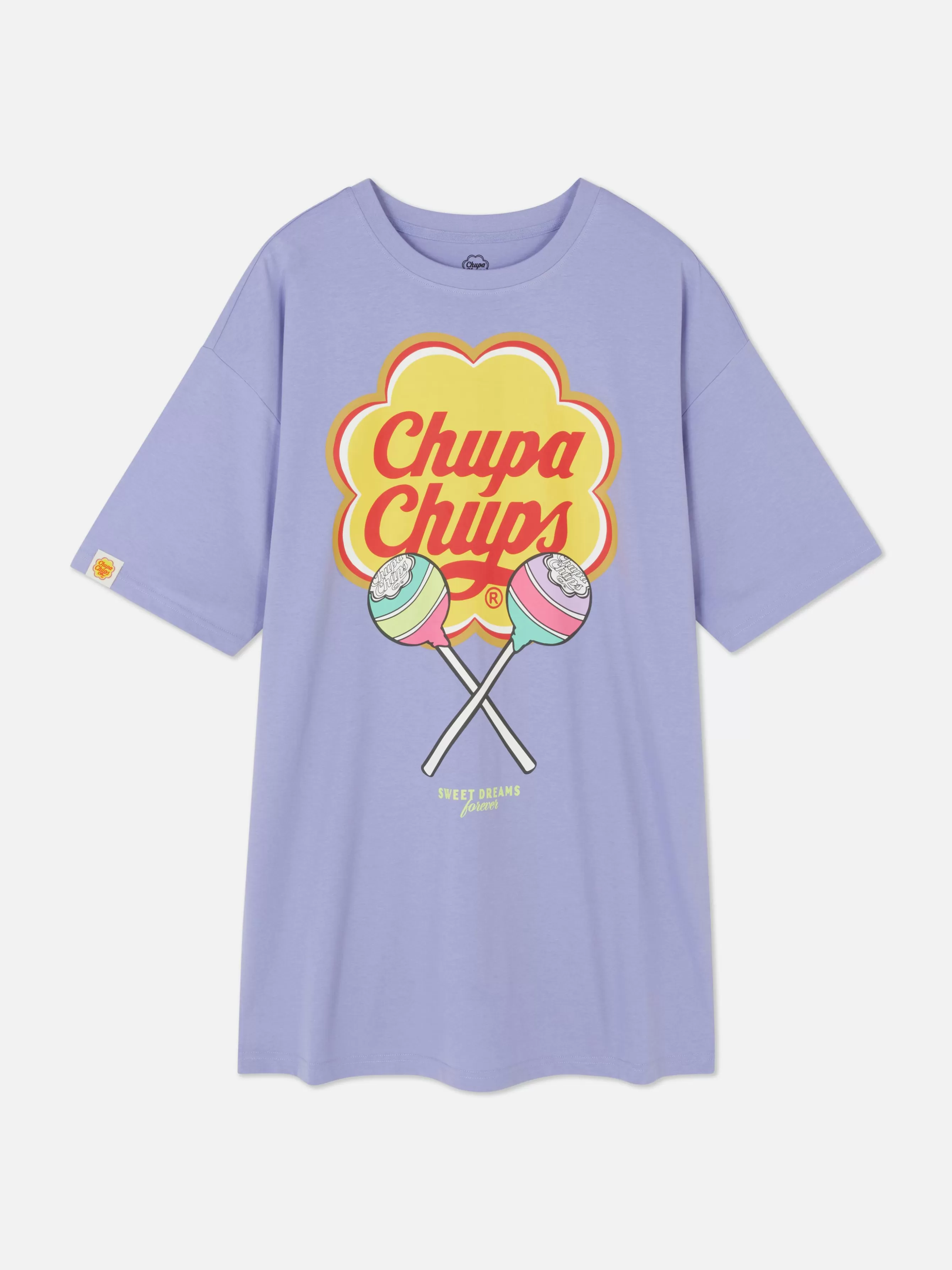 Fashion Primark T-shirt De Nuit Graphique Chupa Chups Lilas