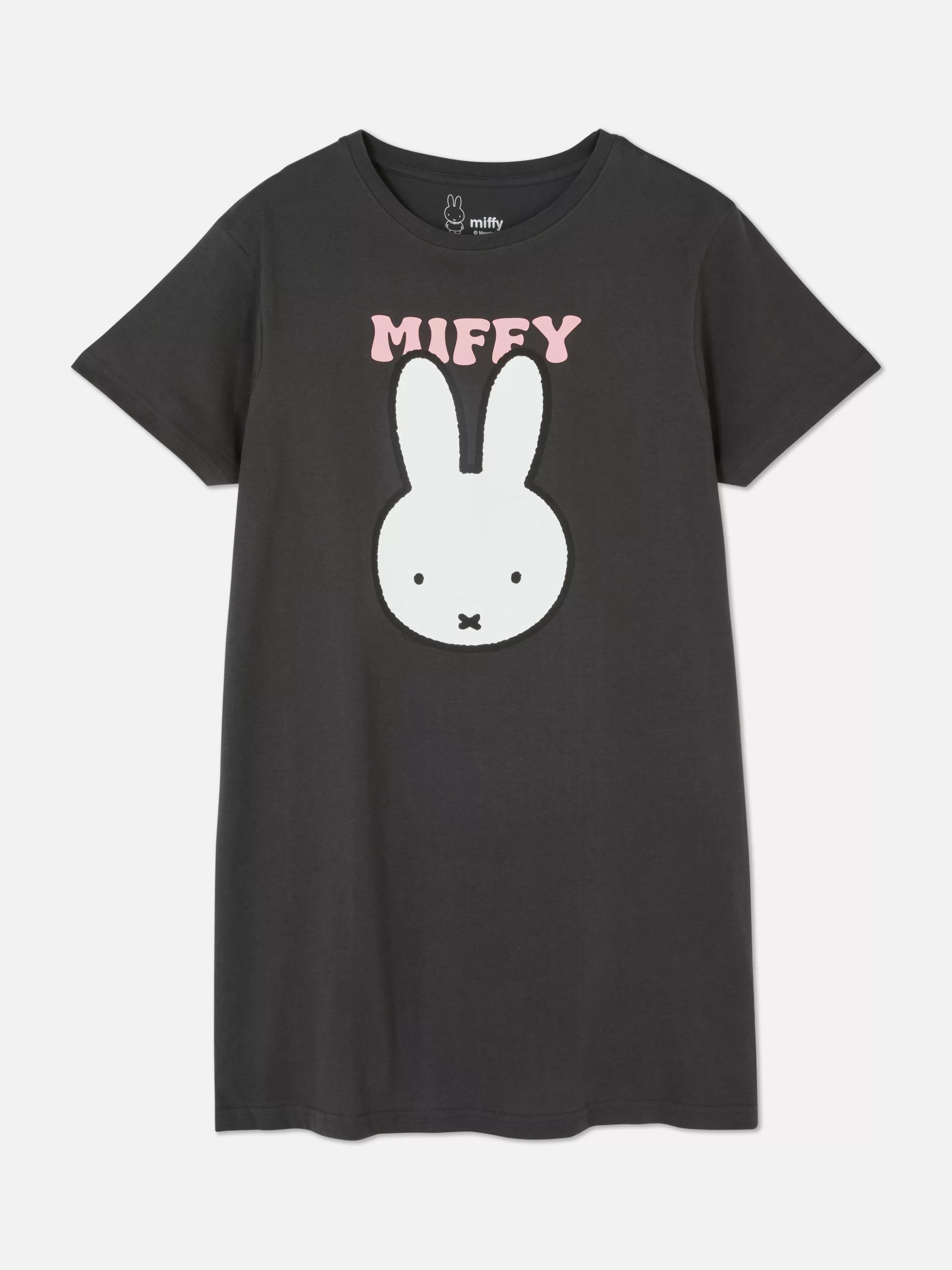 Clearance Primark T-shirt De Nuit Long Miffy Anthracite