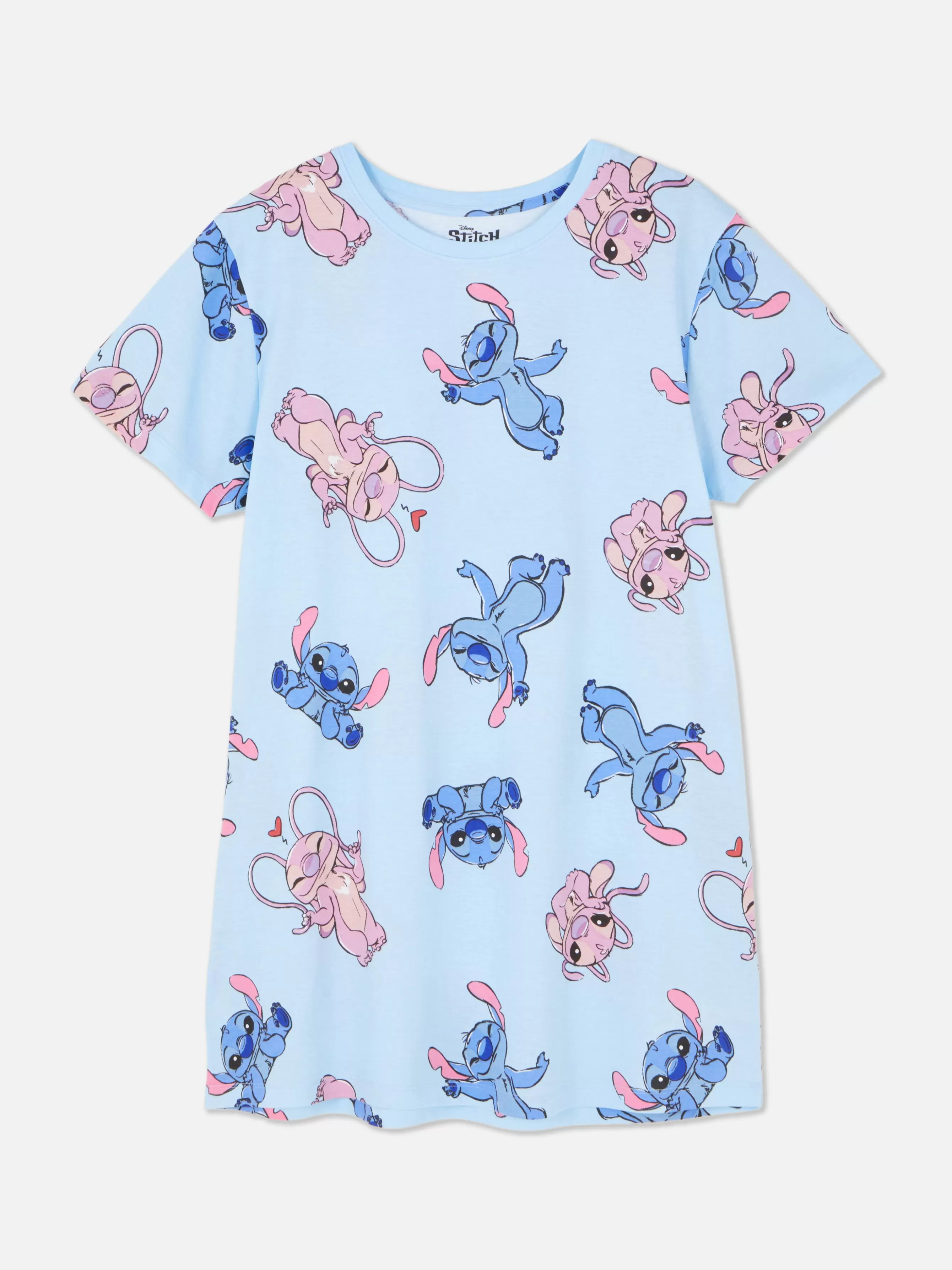 Clearance Primark T-shirt De Nuit Personnage Disney Bleu clair