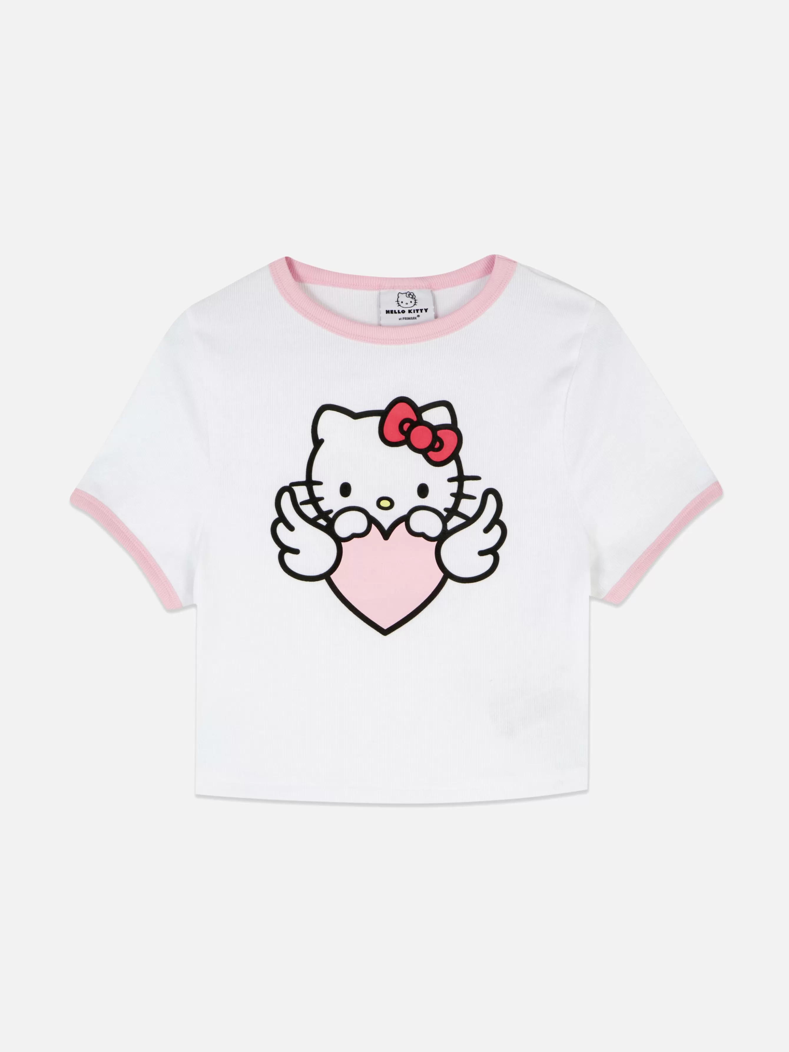 Online Primark T-shirt De Pyjama Côtelé Hello Kitty Blanc