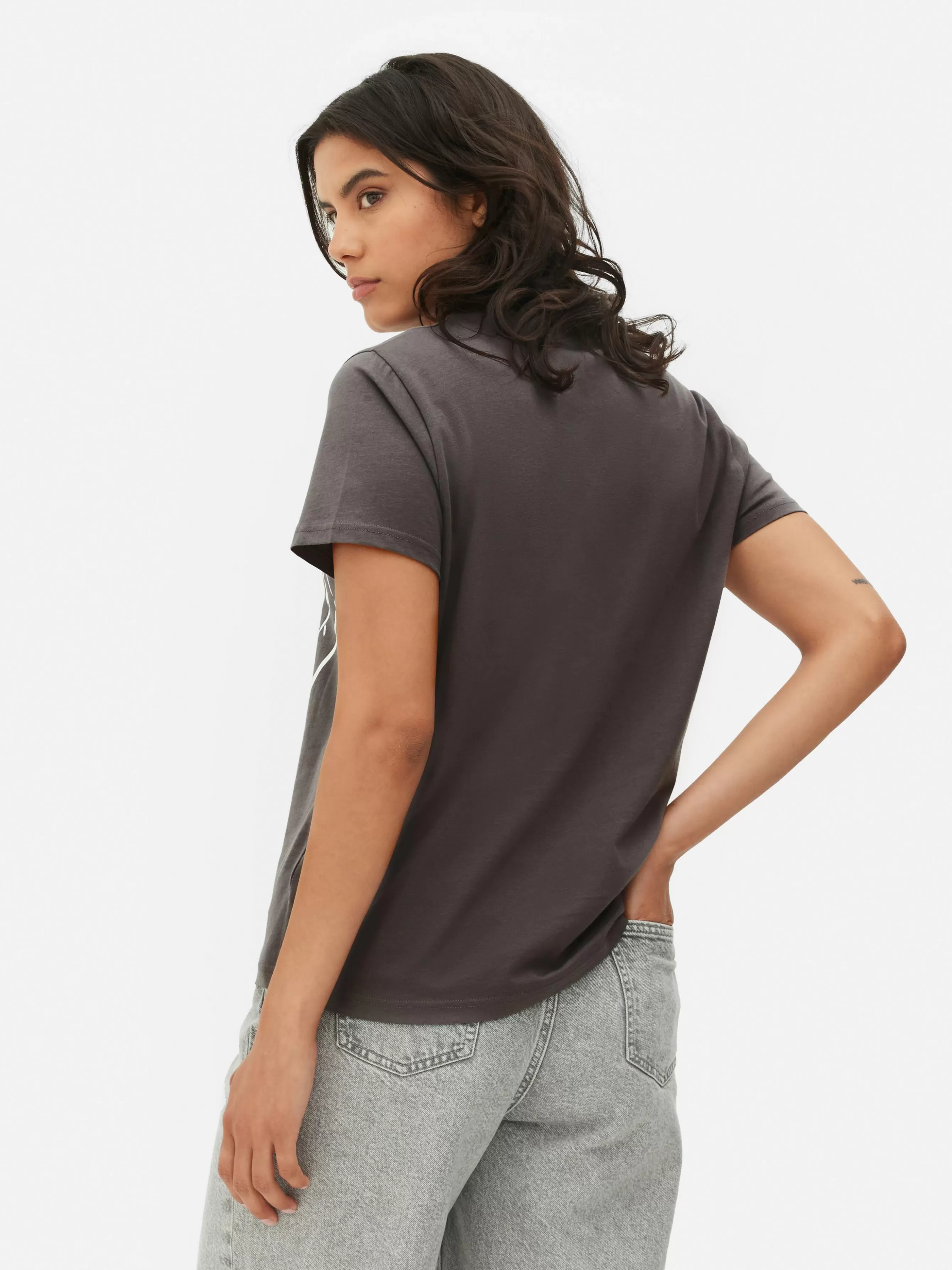 Clearance Primark T-shirt Disney L’Étrange Noël De Monsieur Jack De Tim Burton Anthracite