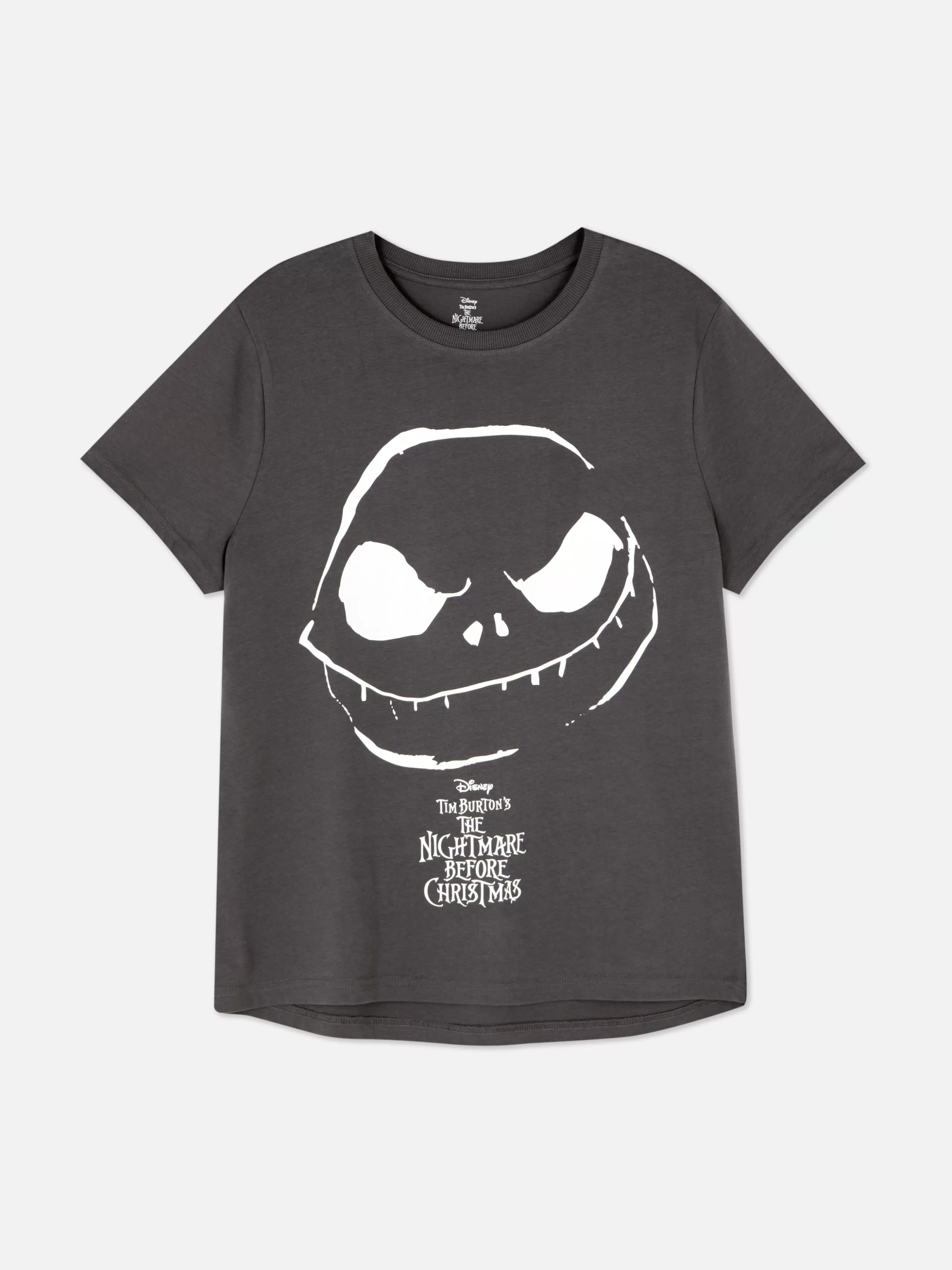 Clearance Primark T-shirt Disney L’Étrange Noël De Monsieur Jack De Tim Burton Anthracite