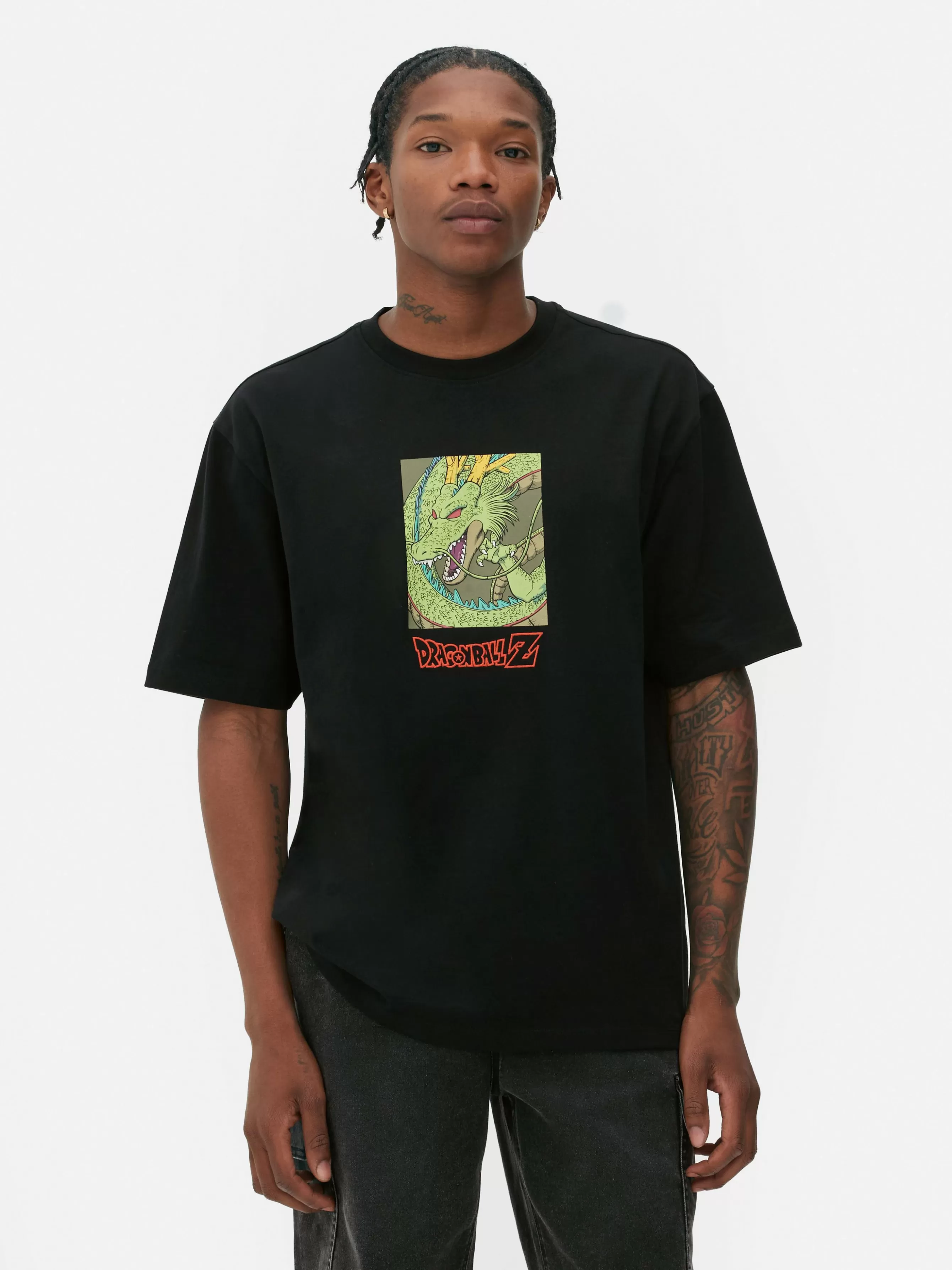 Flash Sale Primark T-shirt Dragon Ball Z Shenron Noir