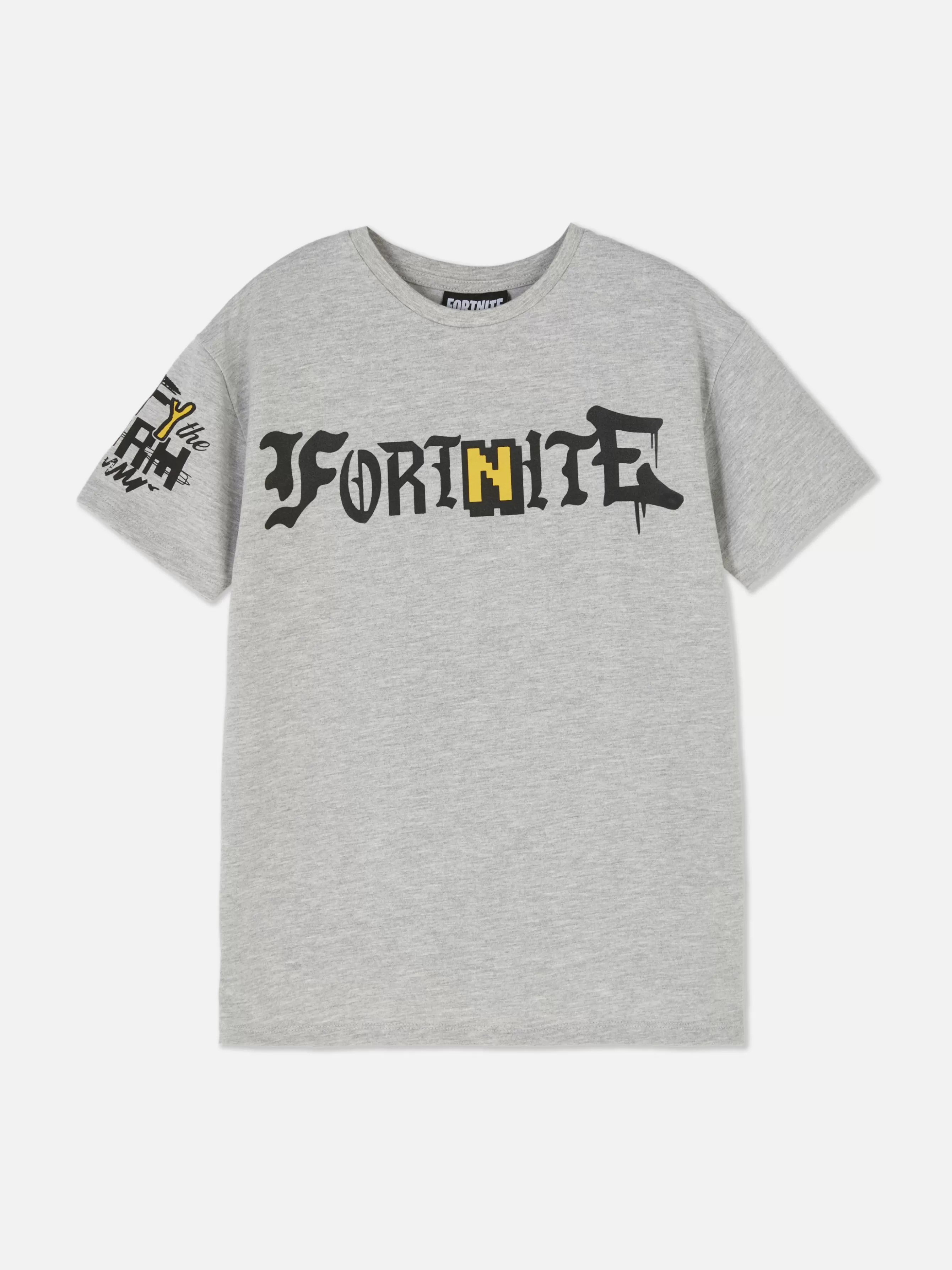 Shop Primark T-shirt Fortnite Peely Gris