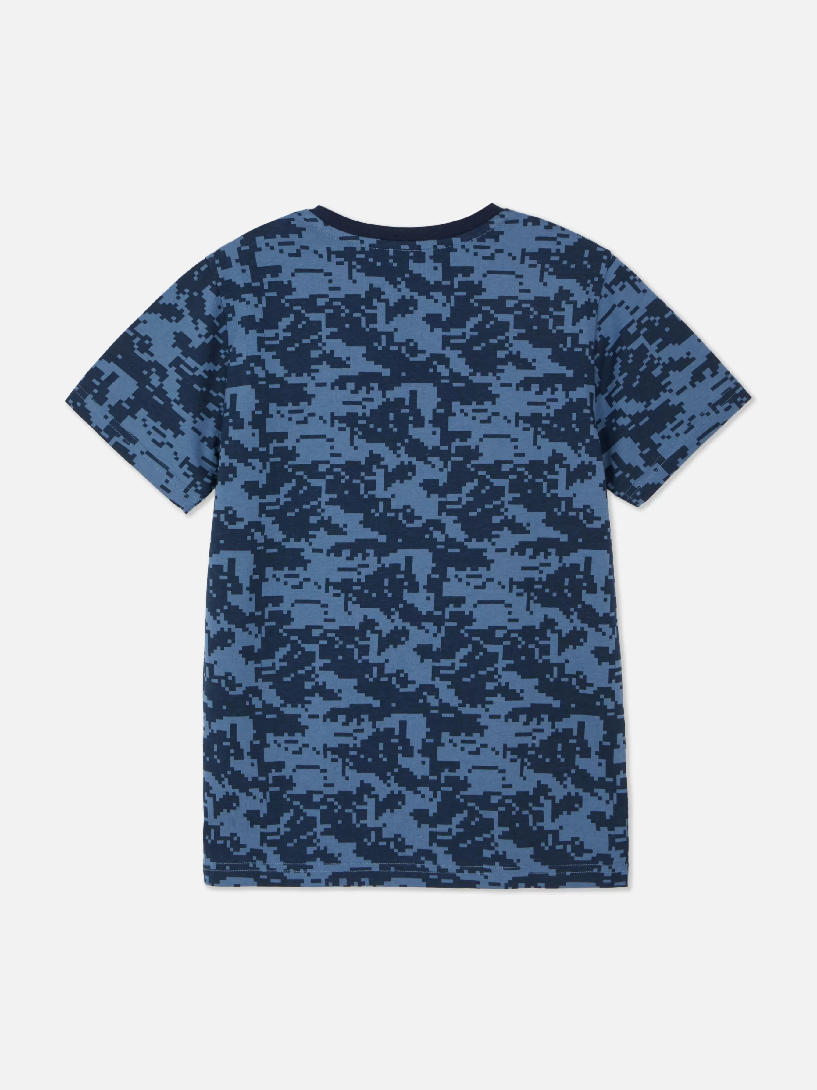 Online Primark T-shirt Graphique à Manches Courtes Bleu marine