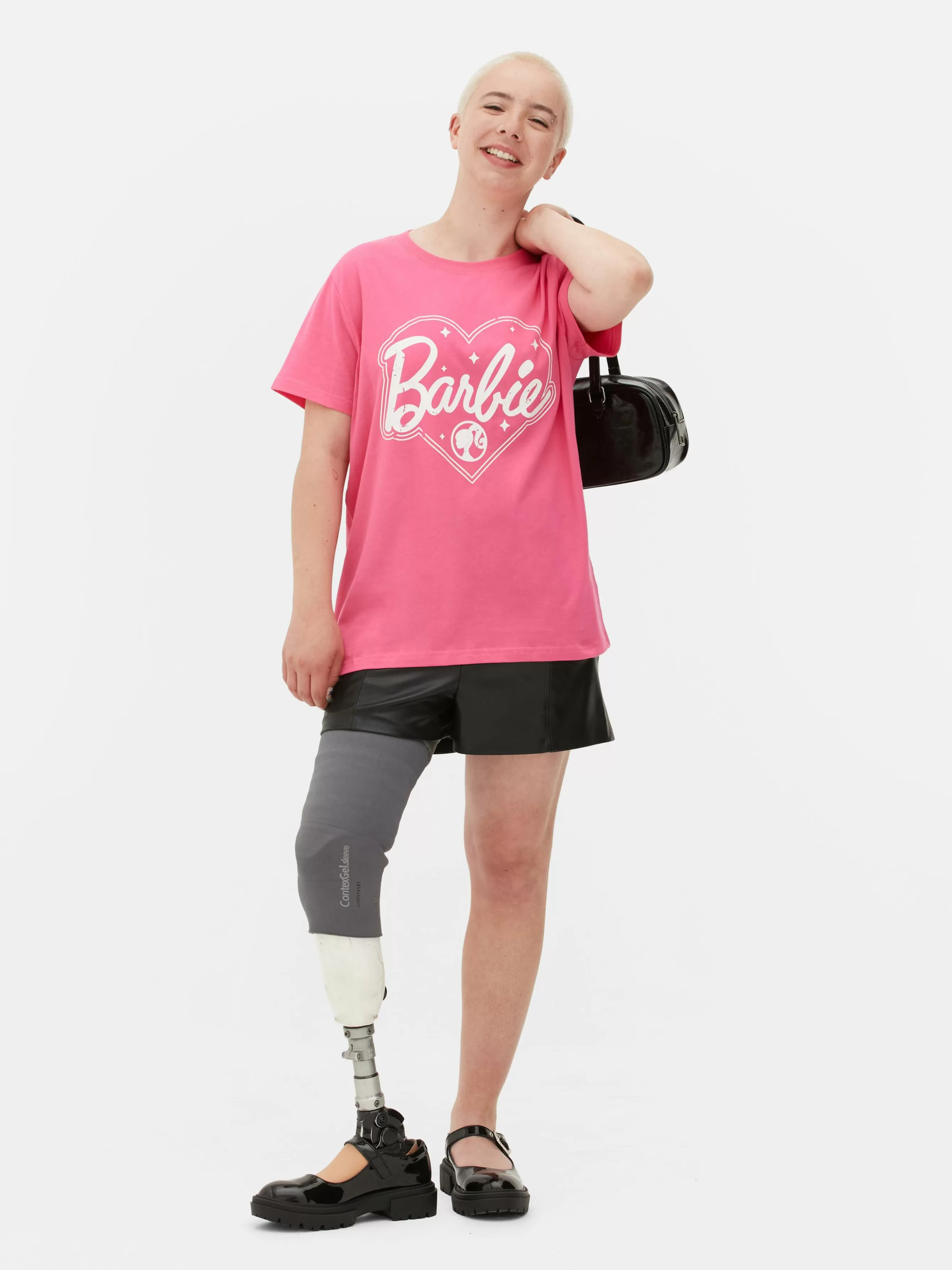 Sale Primark T-shirt Graphique Barbie Rose