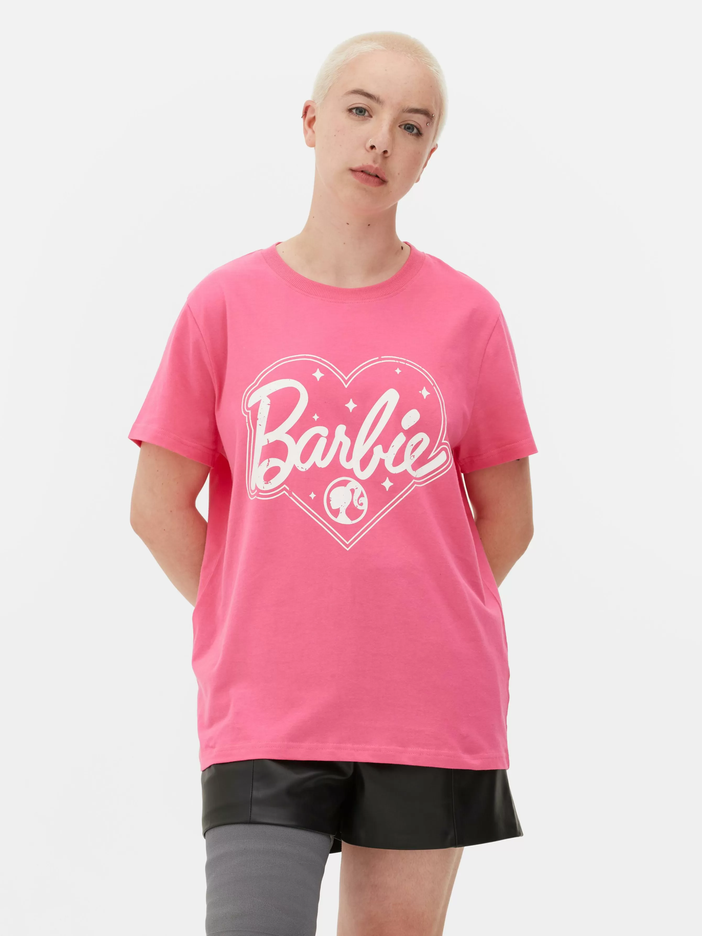 Sale Primark T-shirt Graphique Barbie Rose