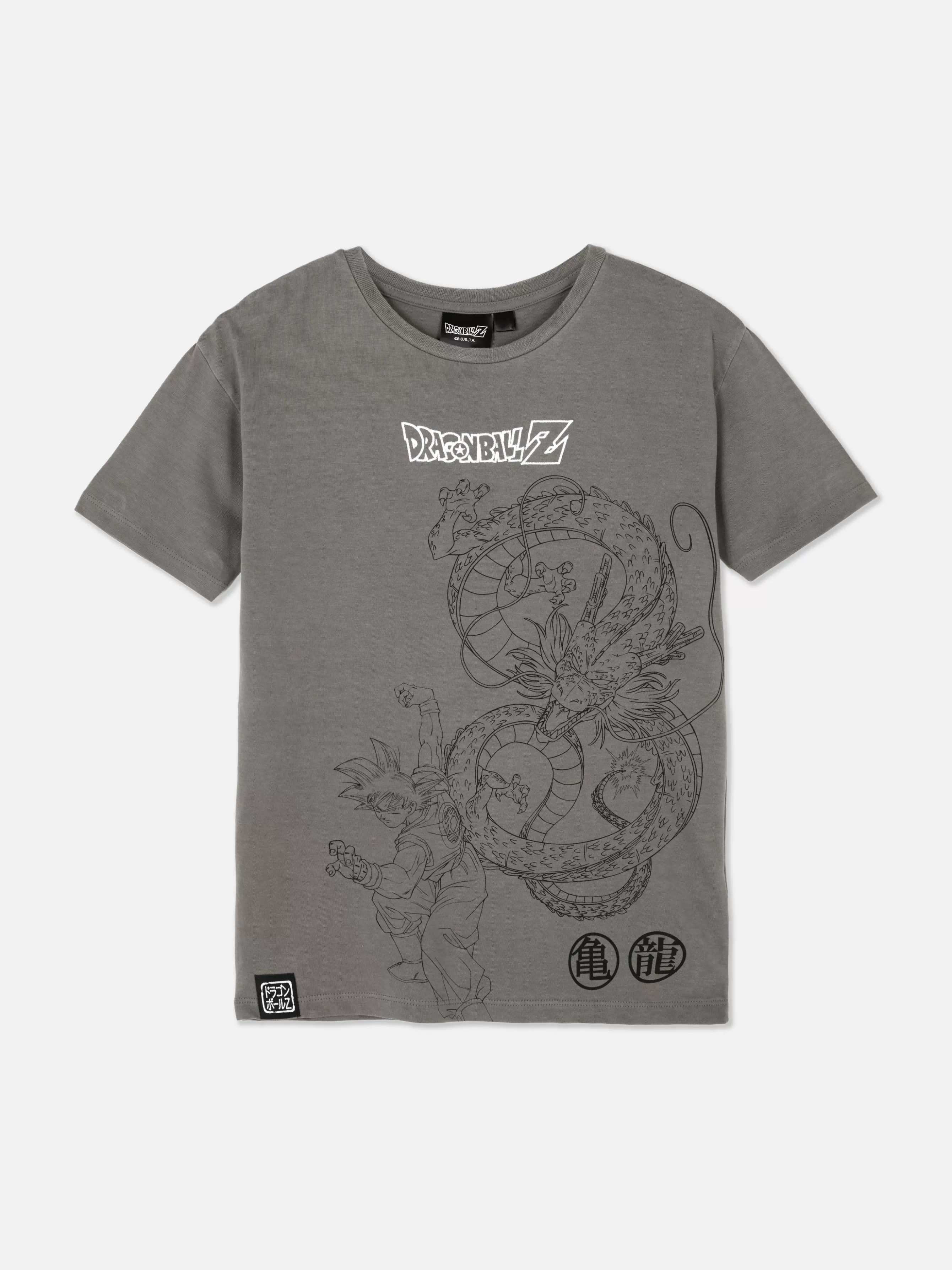 Shop Primark T-shirt Graphique Dragon Ball Z Gris clair