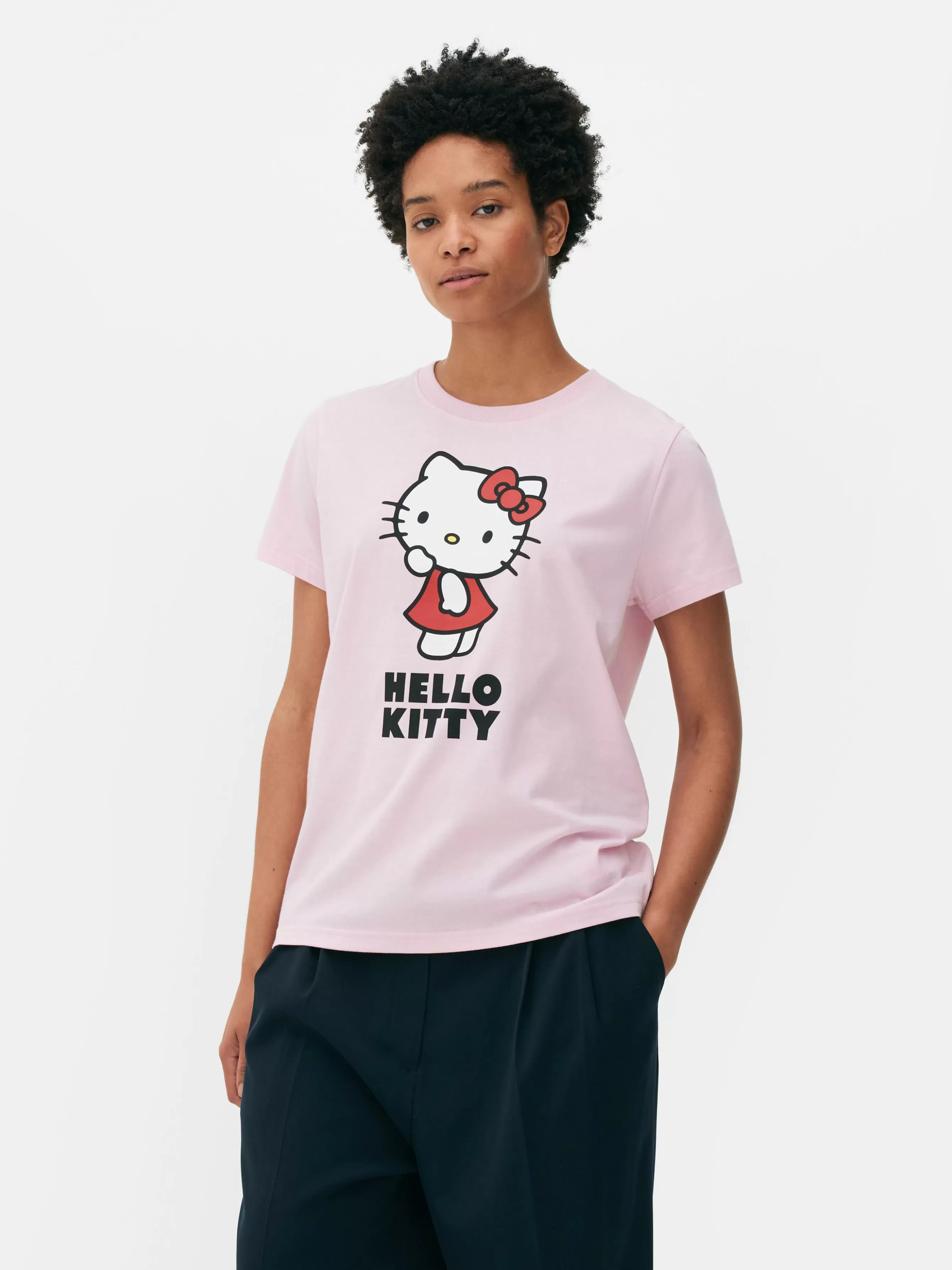 Best Primark T-shirt Graphique Hello Kitty Rose