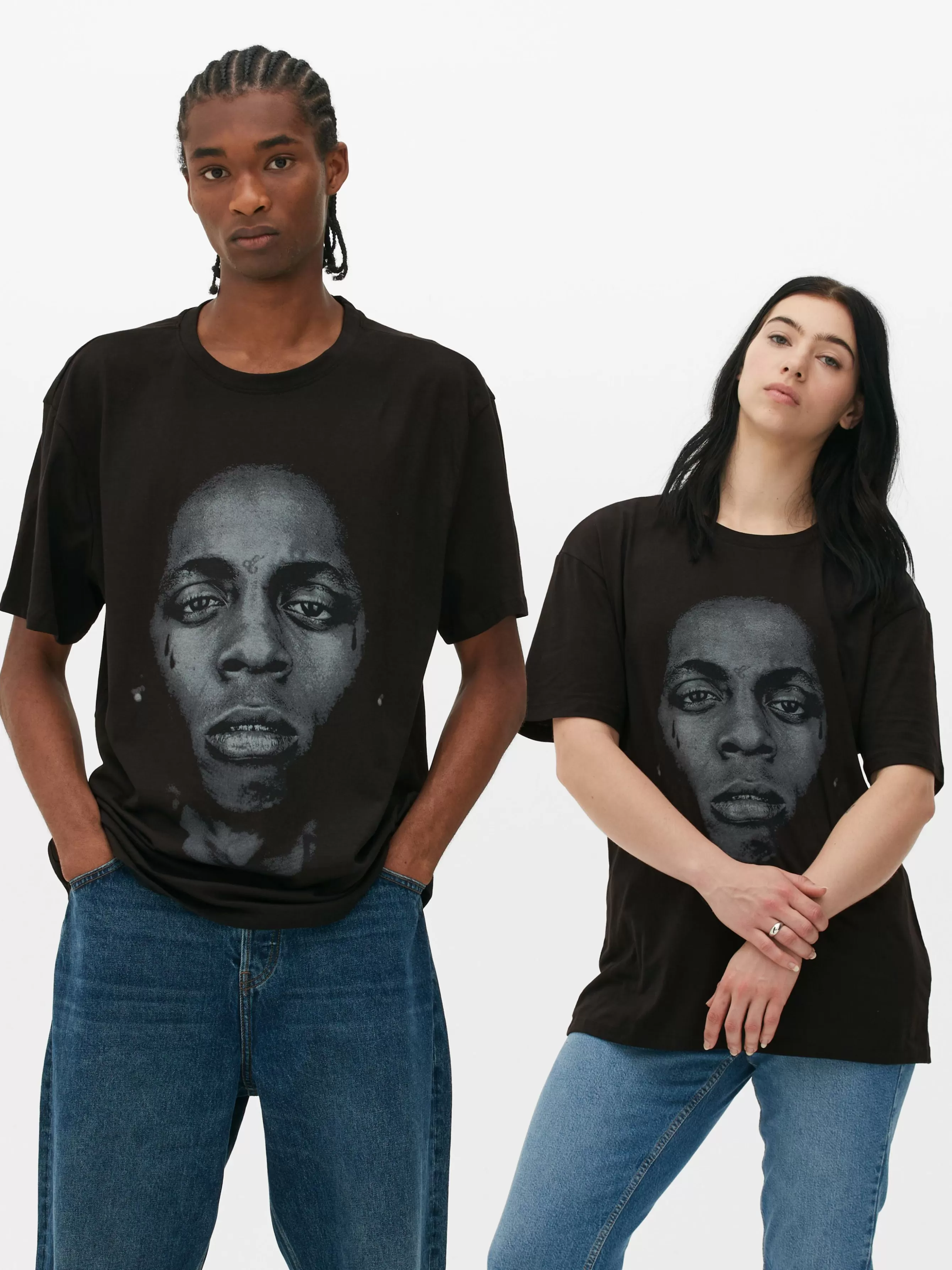 Best Primark T-shirt Graphique Lil Wayne Noir