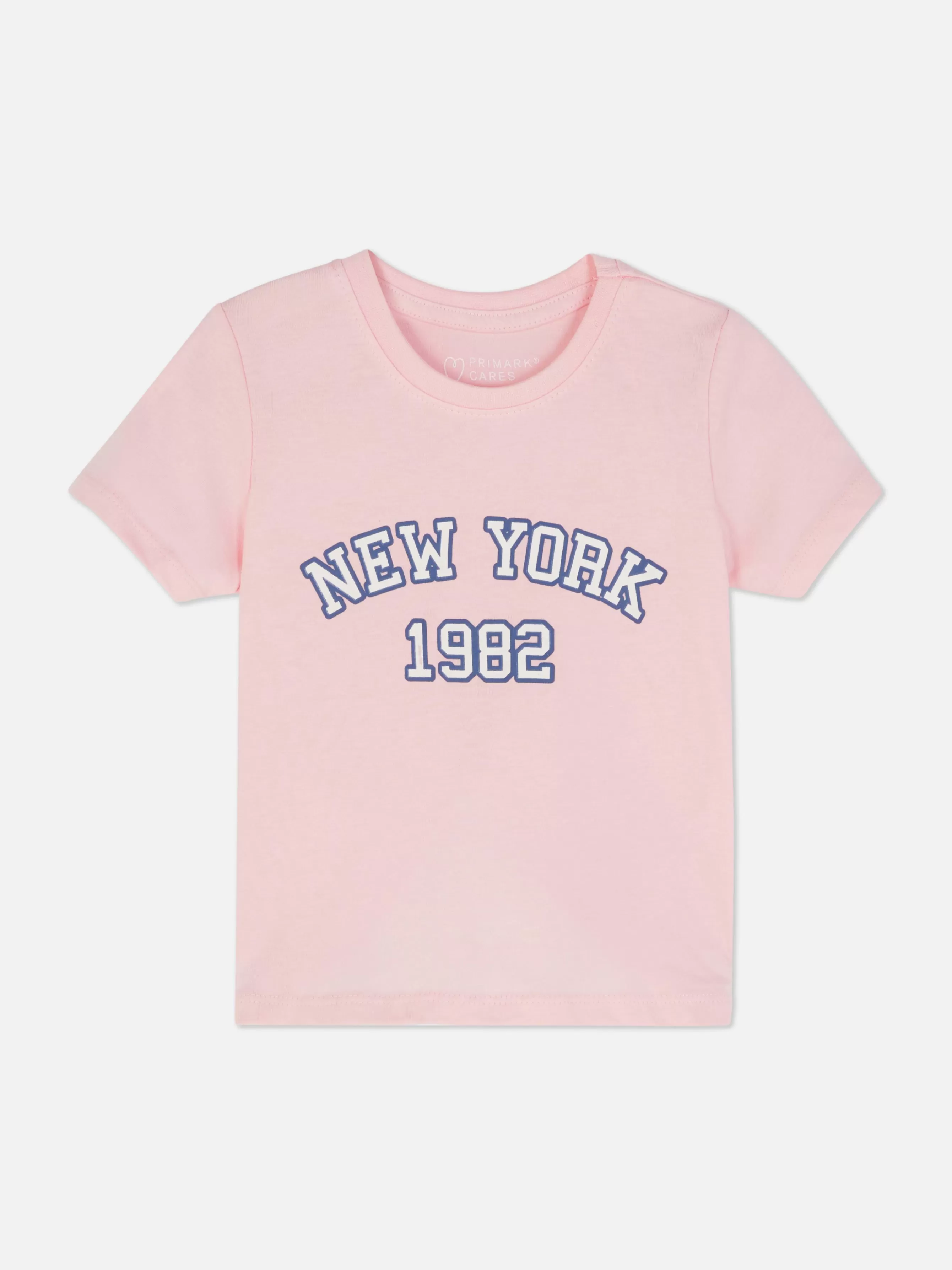 Best Primark T-shirt Graphique New York Rose clair