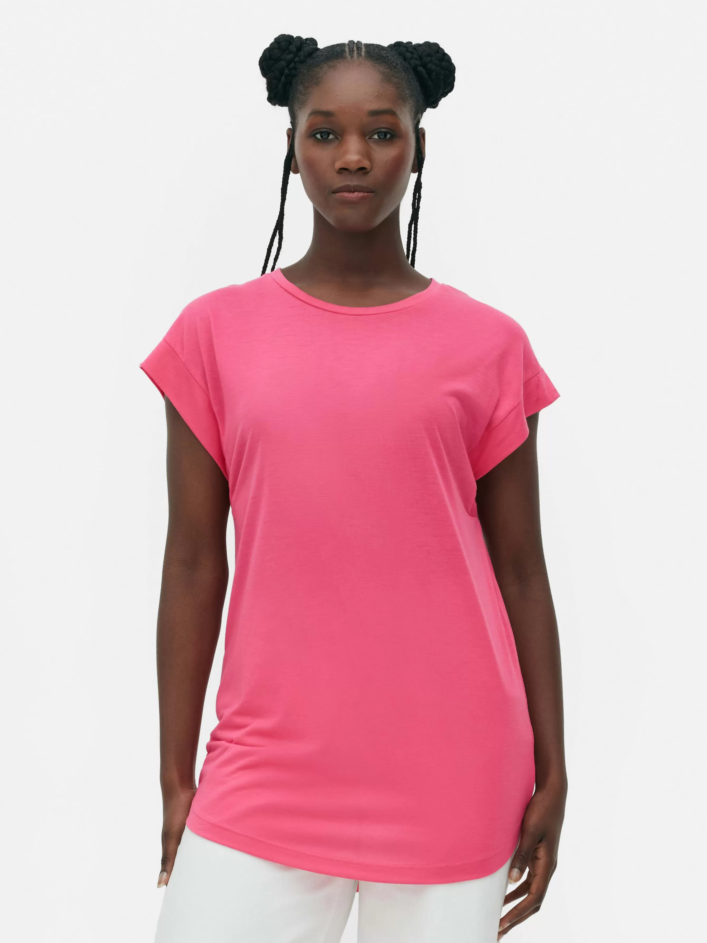 Flash Sale Primark T-shirt Long Essential Rose