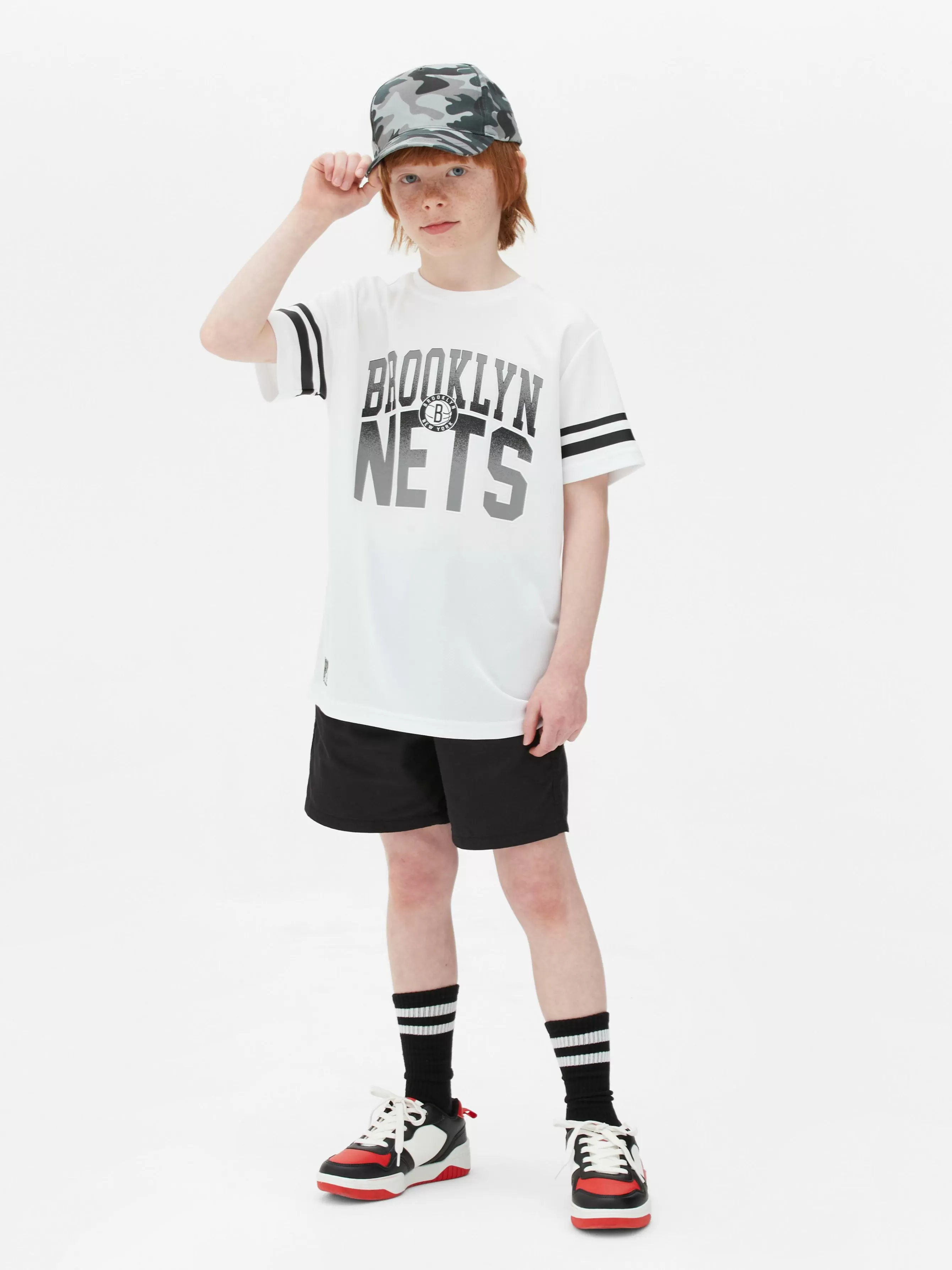 Best Primark T-shirt NBA Brooklyn Nets Blanc