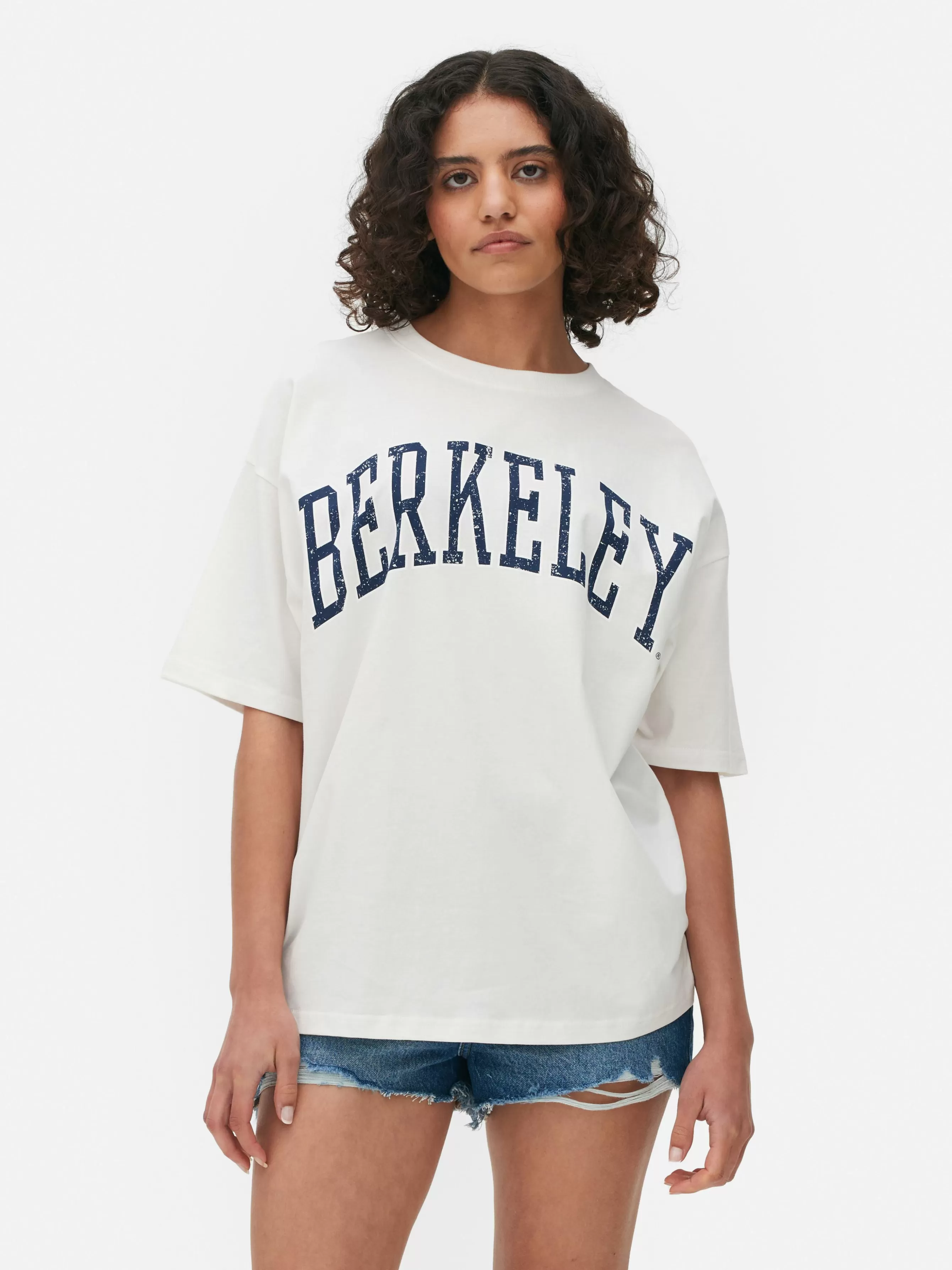 Fashion Primark T-shirt Oversize à Coordonner Berkeley Ivoire