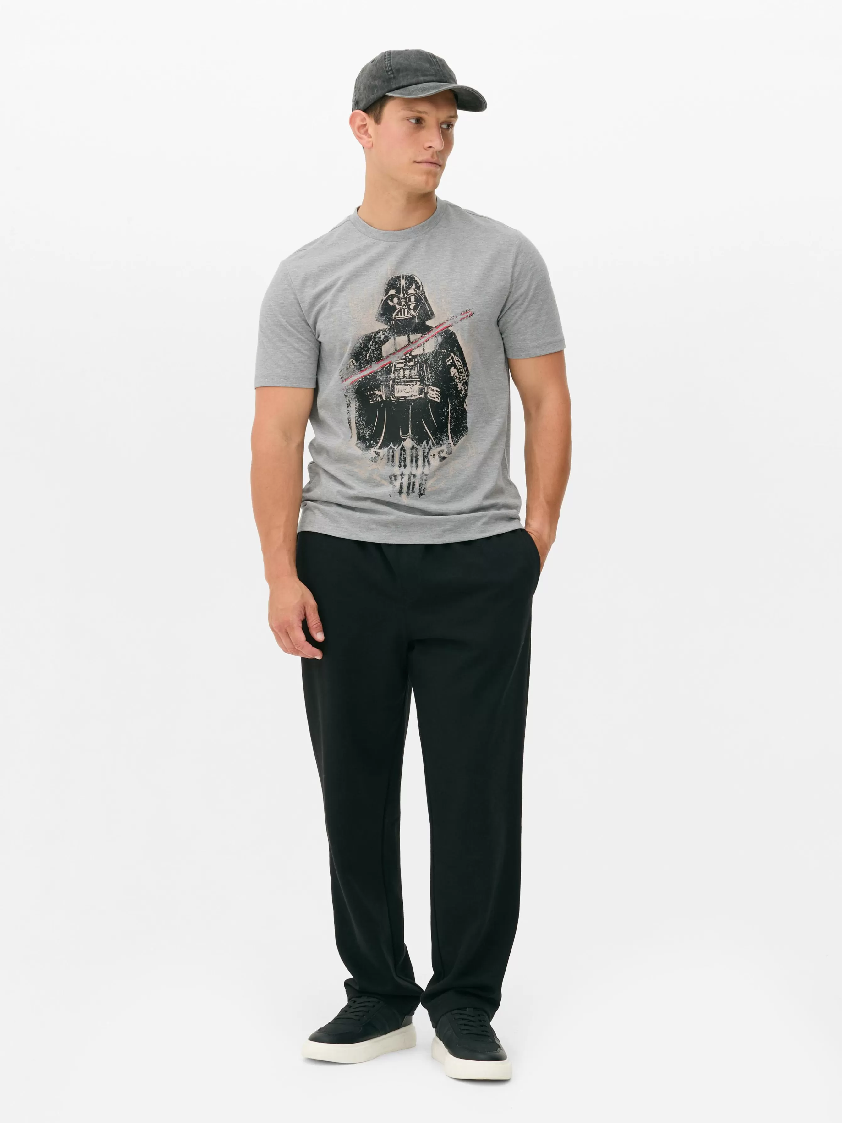 Online Primark T-shirt Star Wars Dark Vador Gris chiné