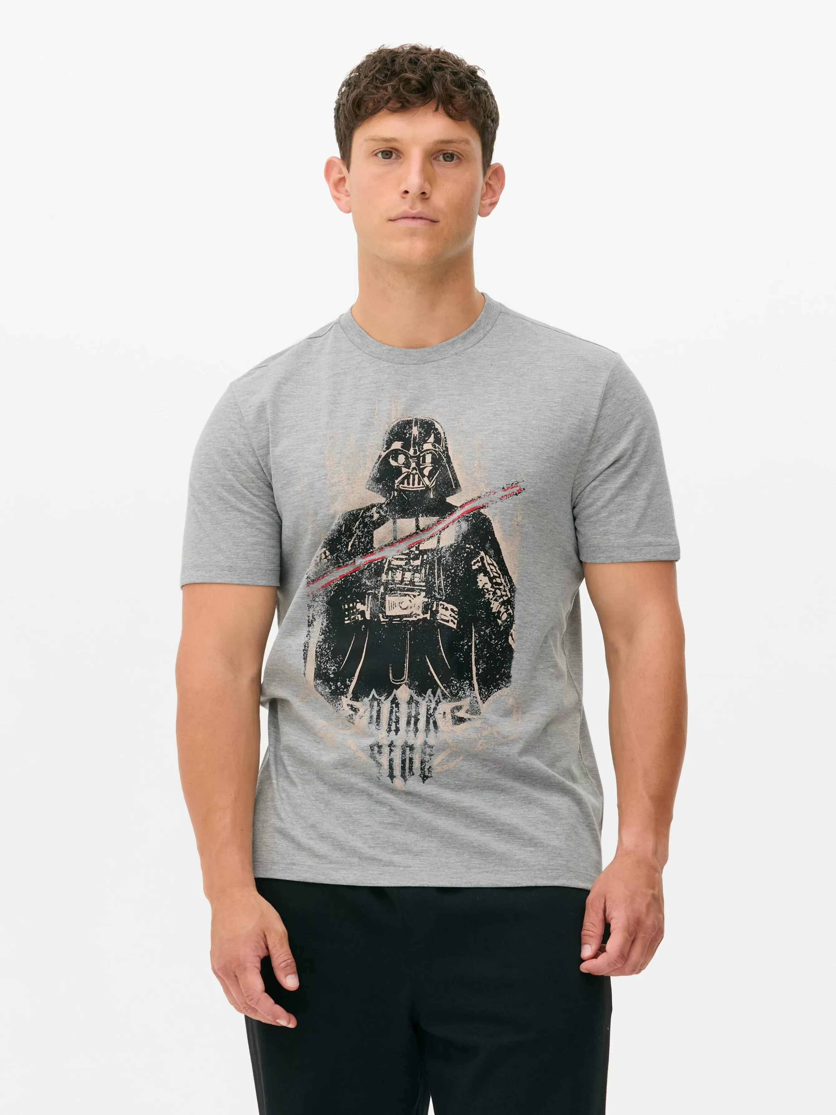 Online Primark T-shirt Star Wars Dark Vador Gris chiné