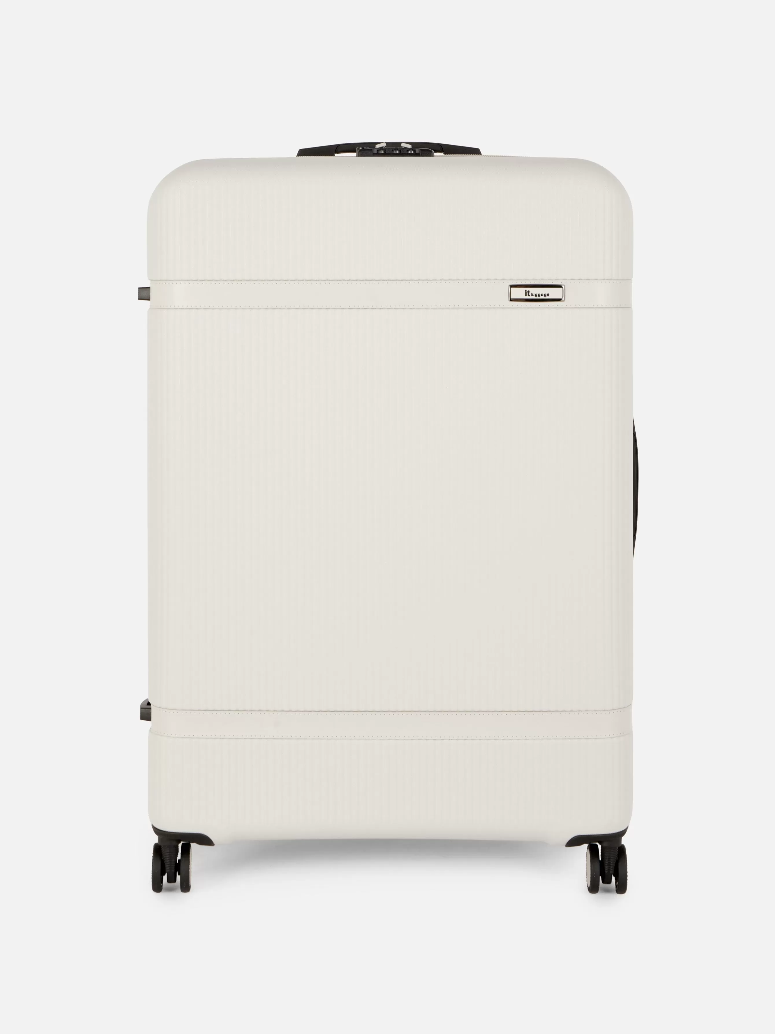 Shop Primark Valise Striée à 8 Roulettes It Luggage Crème