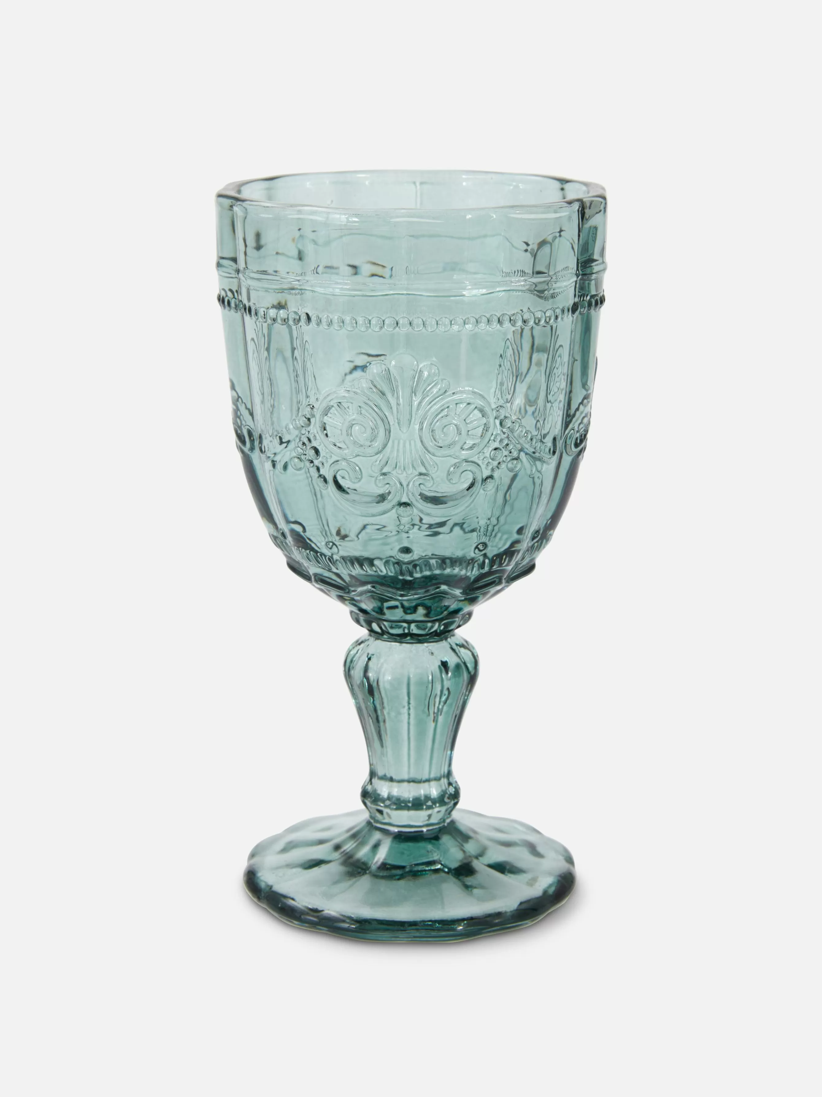 Best Sale Primark Verre à Vin à Motifs En Relief Vert