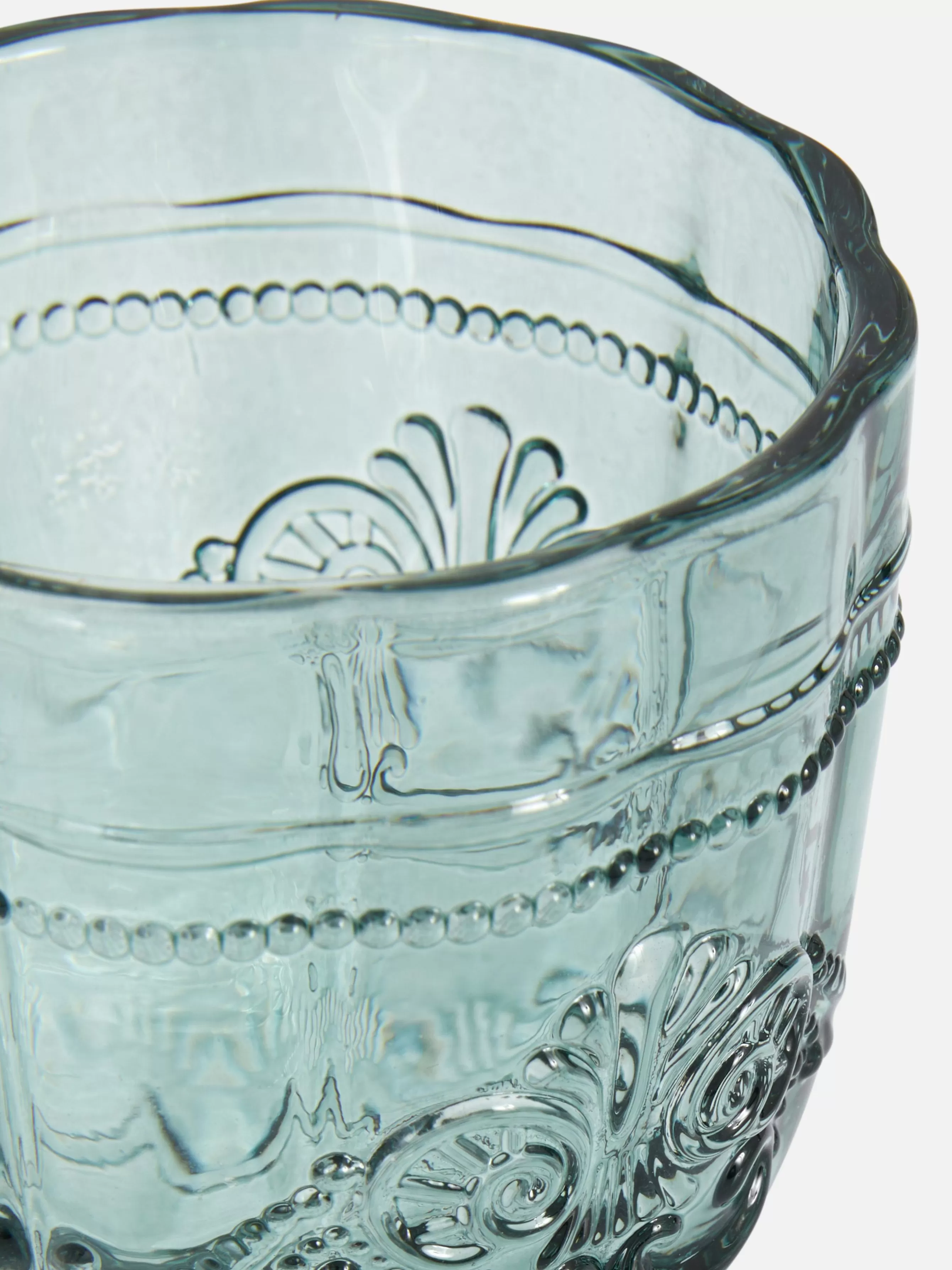 Best Sale Primark Verre à Vin à Motifs En Relief Vert