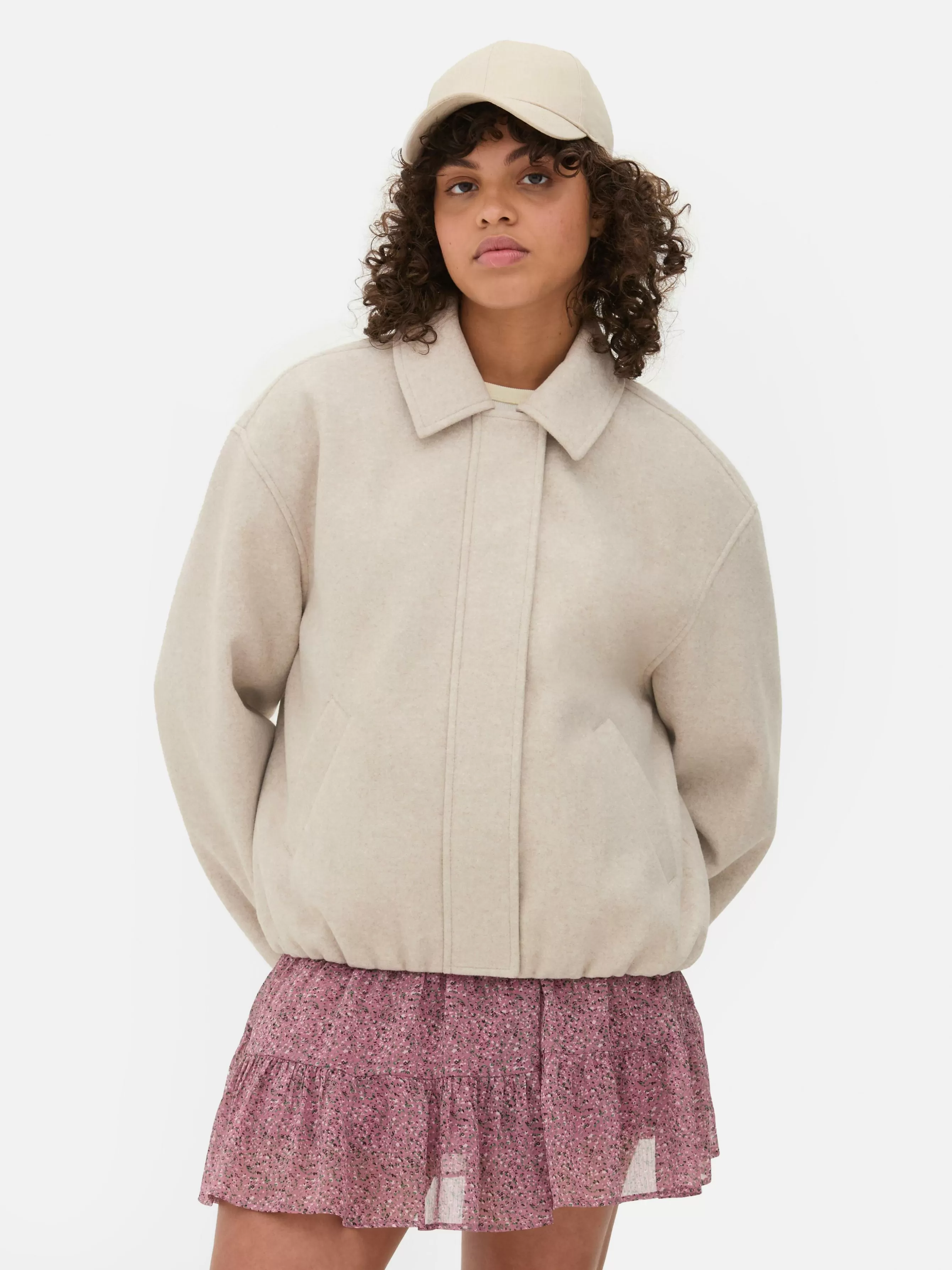 Flash Sale Primark Veste à Ourlet Boule Écru