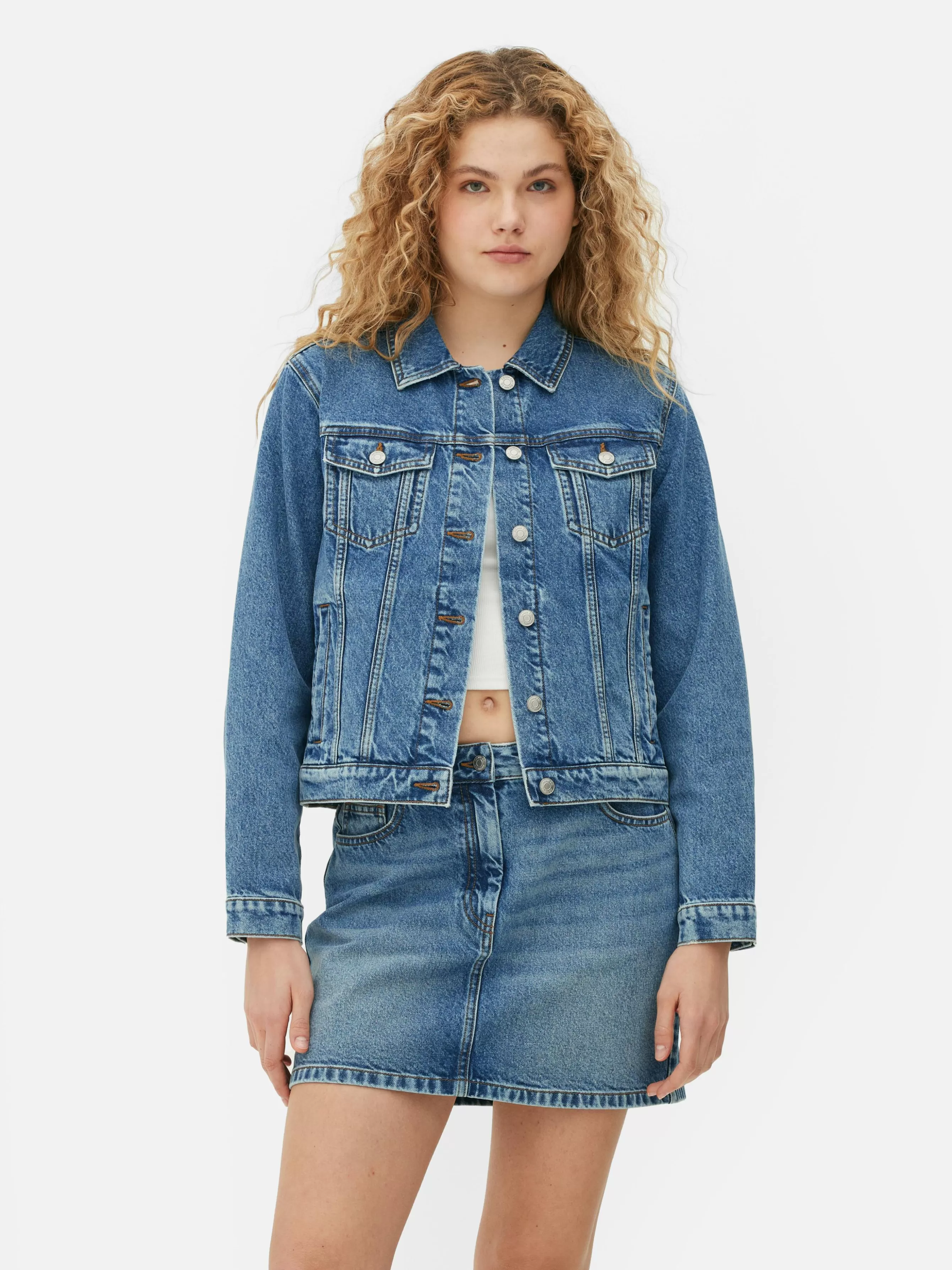 Online Primark Veste En Jean Bleu moyen