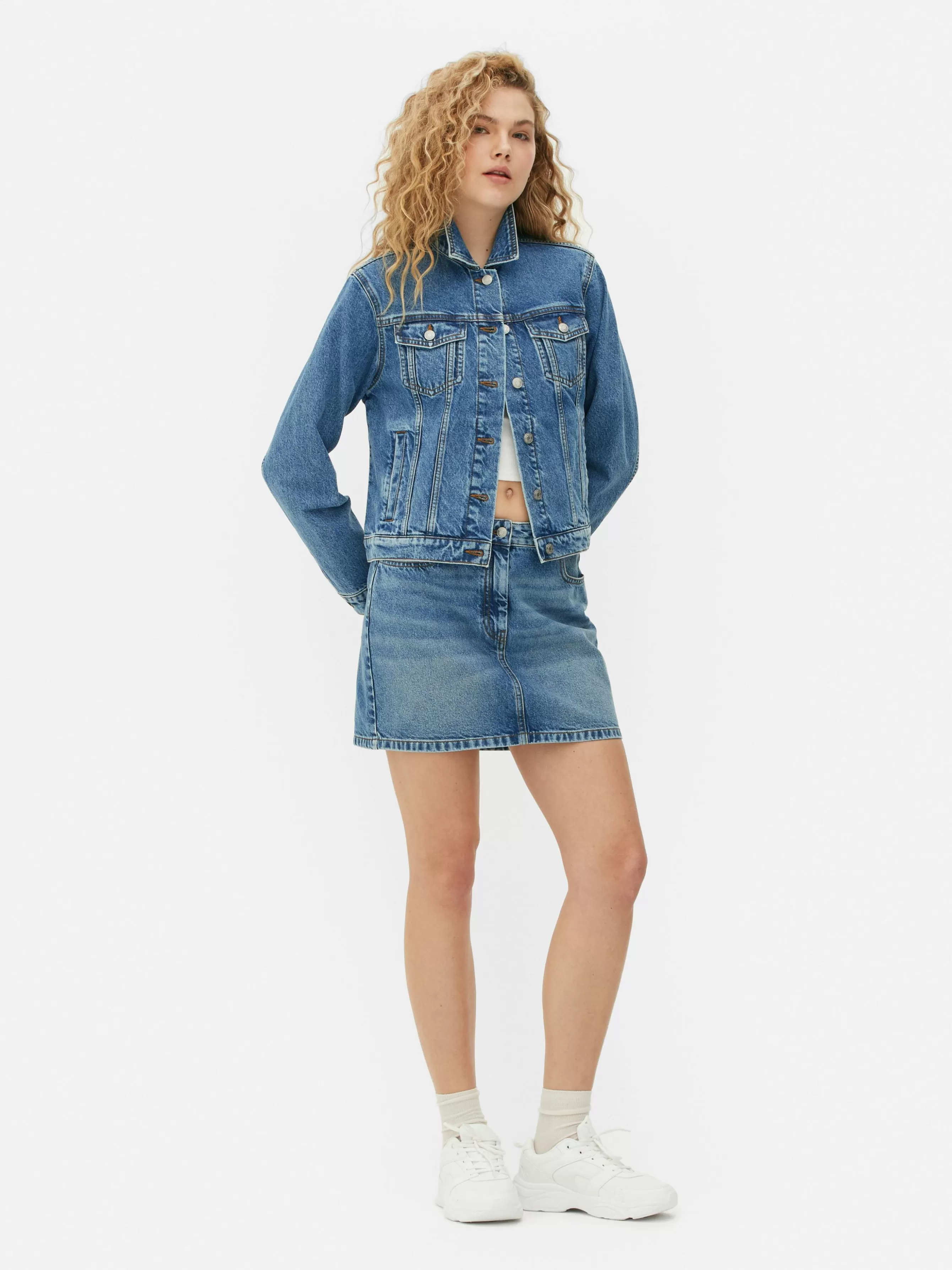 Online Primark Veste En Jean Bleu moyen